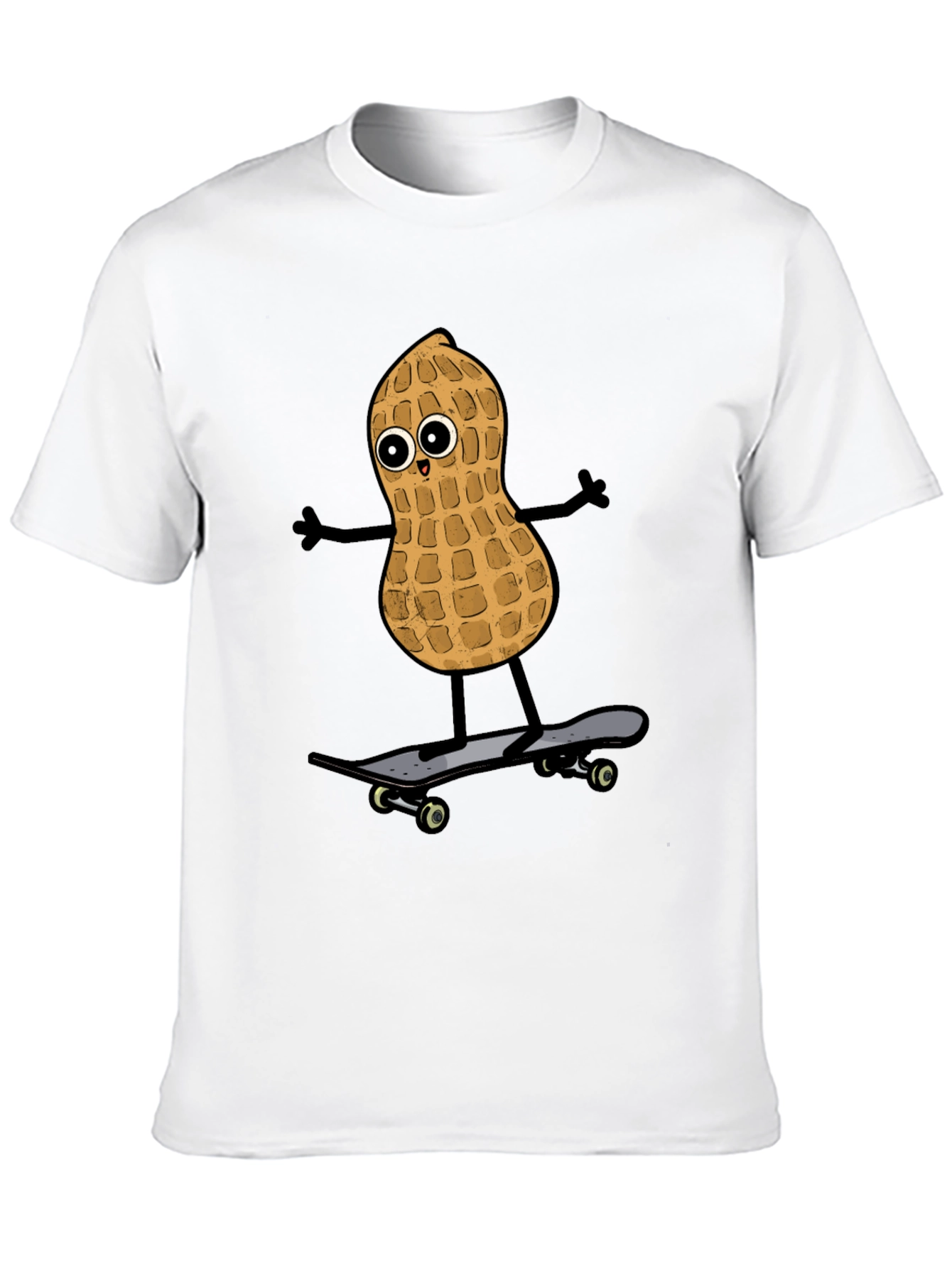 Black Peanut Skateboarder Graphic Tee - Black view 10