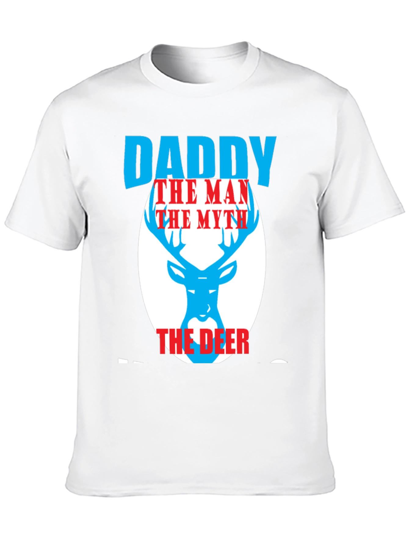 Black Daddy the Man the Myth the Deer Graphic Tee view 10