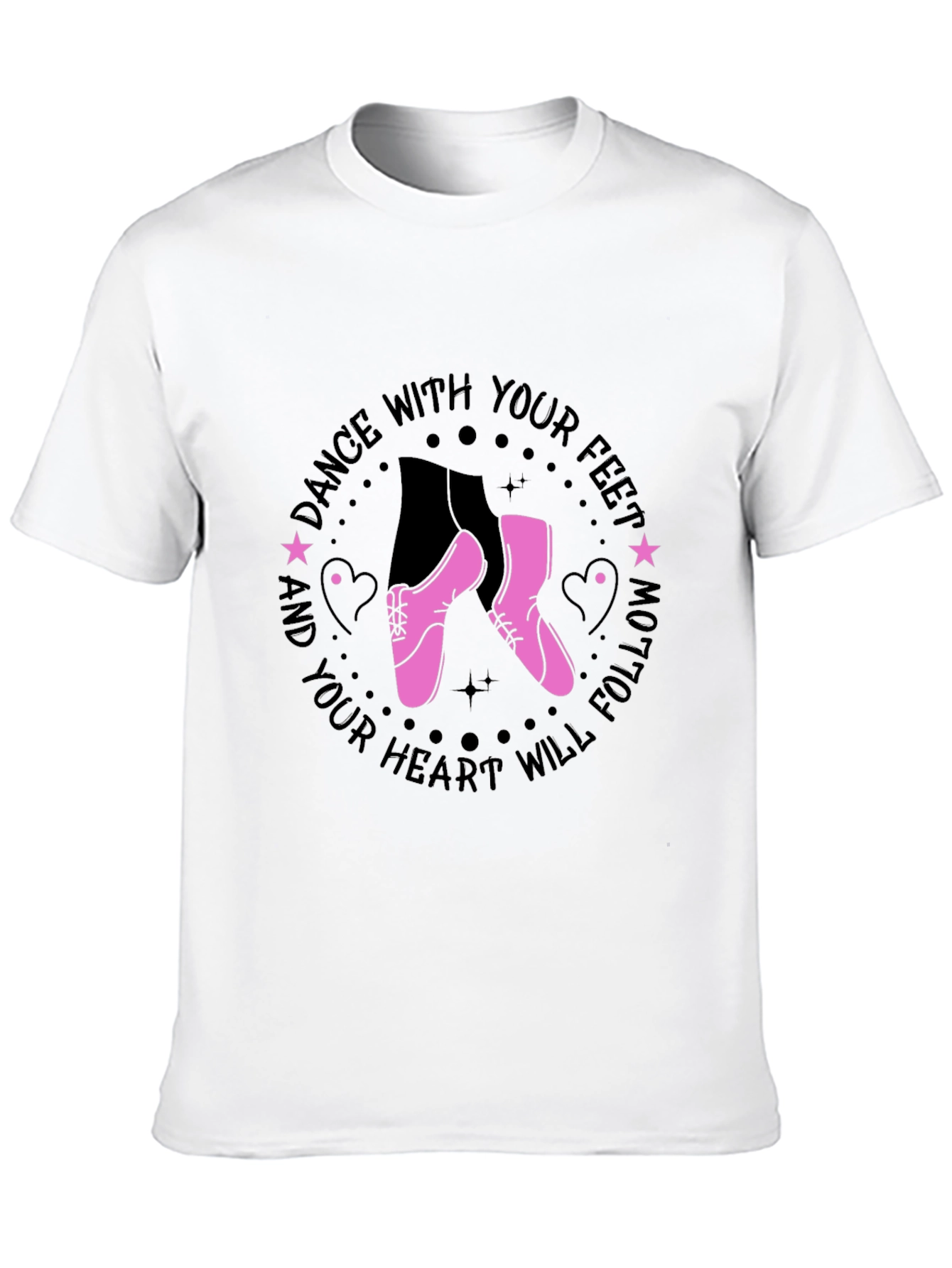 Black Dance With Your Feet Graphic Tee view 10