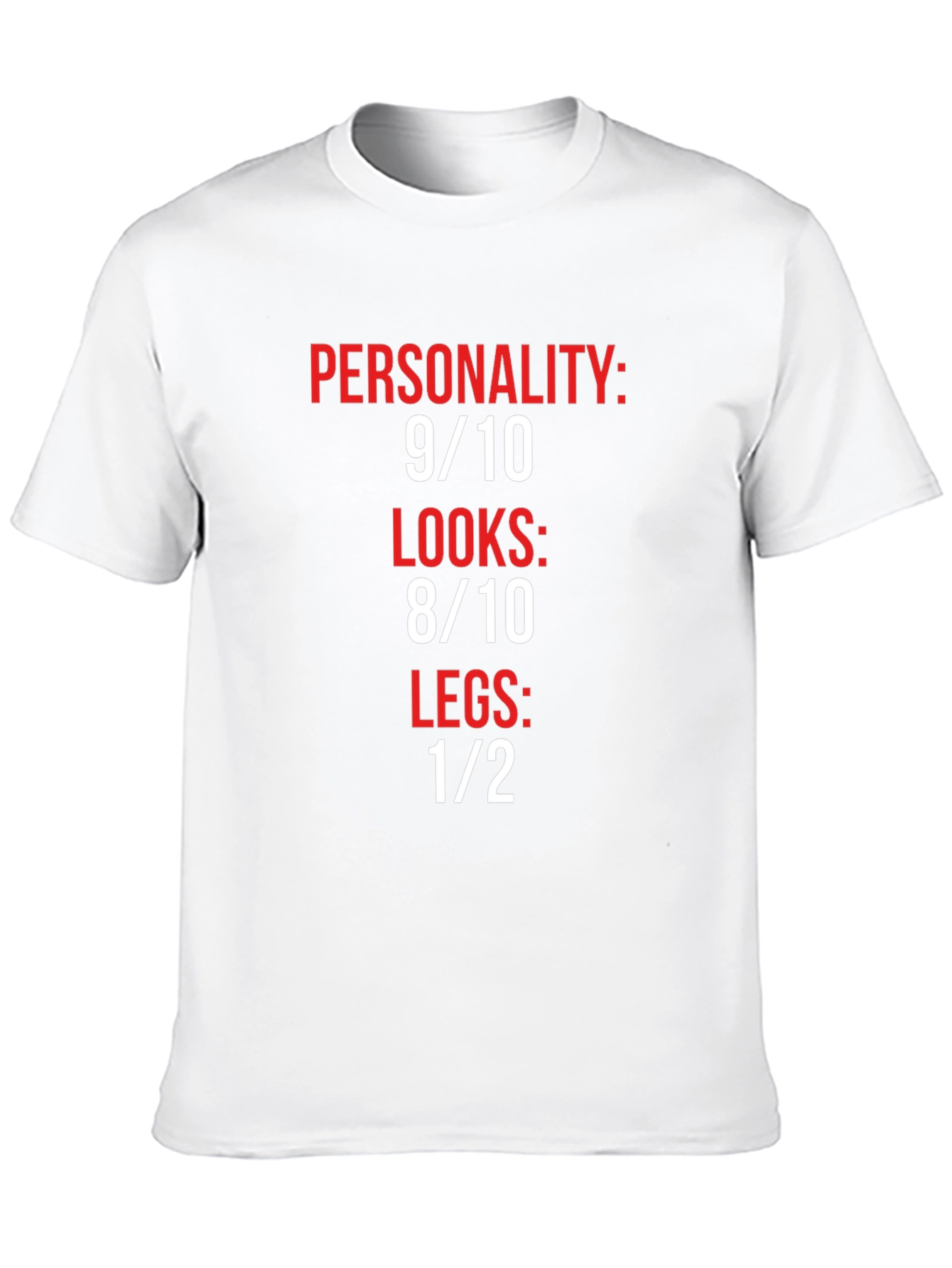 Black Humorous Graphic Tee: Personality, Looks, Legs view 10