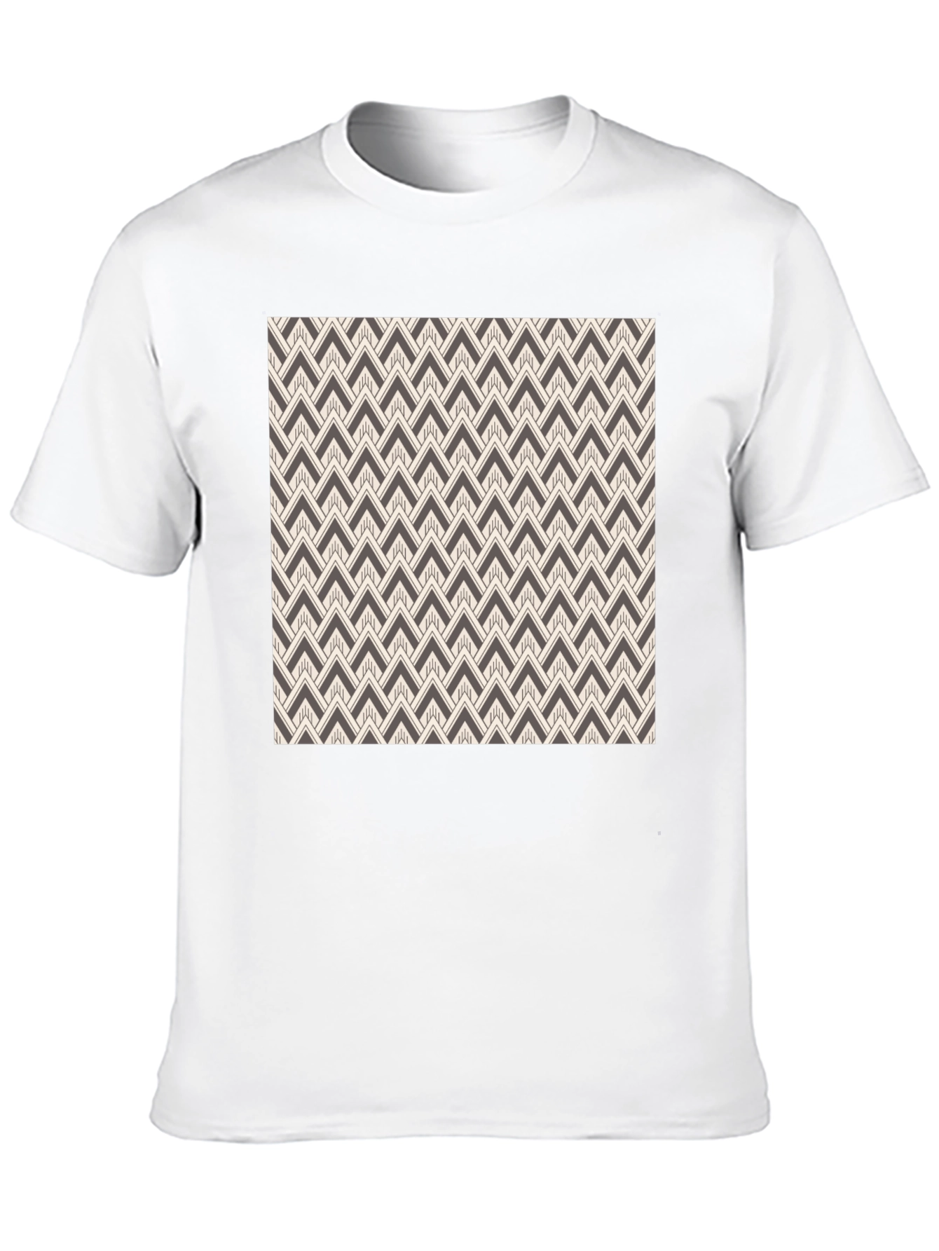 Black Abstract Pattern Black Tee view 10