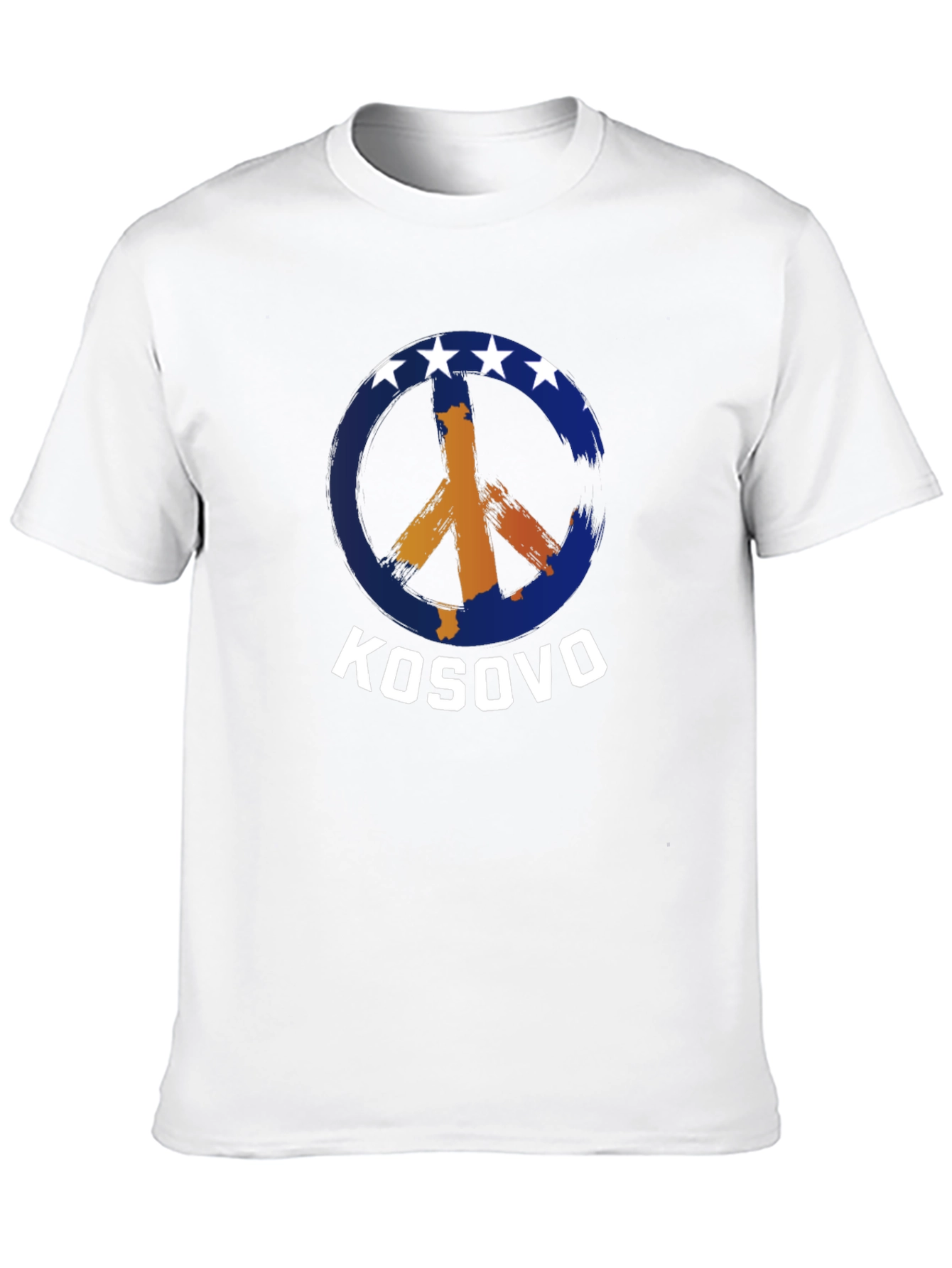 Kosovo Peace Sign Graphic T-Shirt - 10