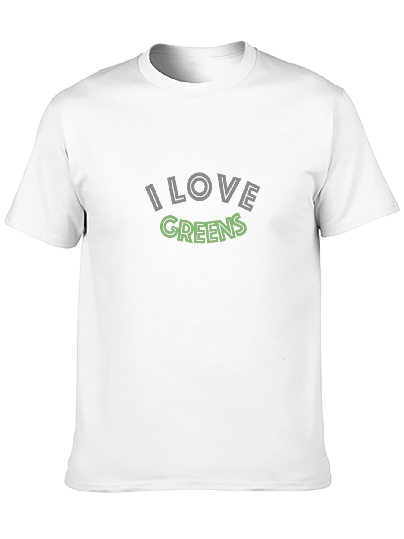 Black I Love Greens T-Shirt - Soft Cotton Blend view 10