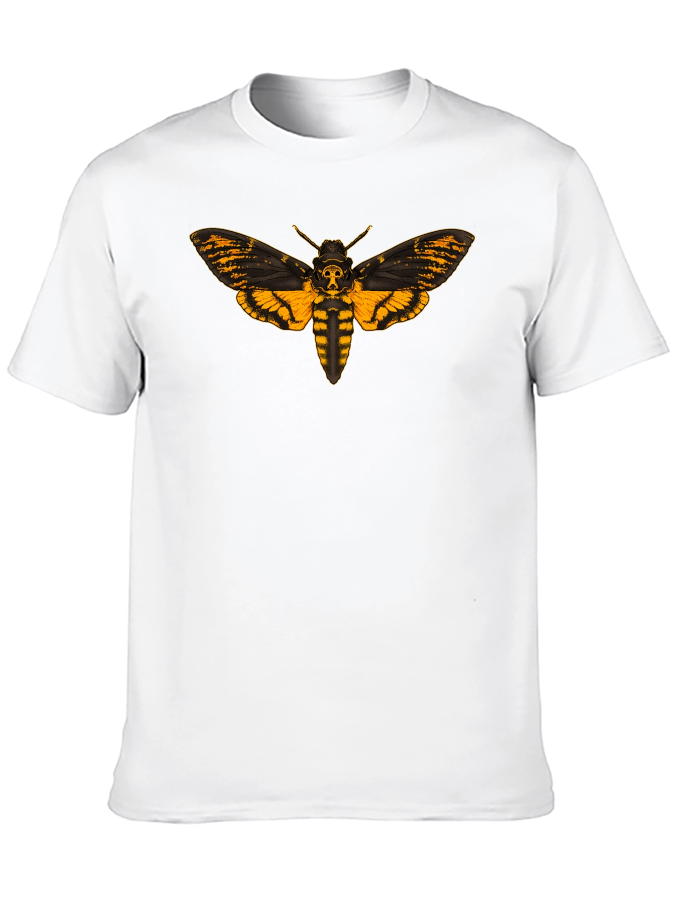 Black Death's Head Moth Graphic Tee - Black view 10