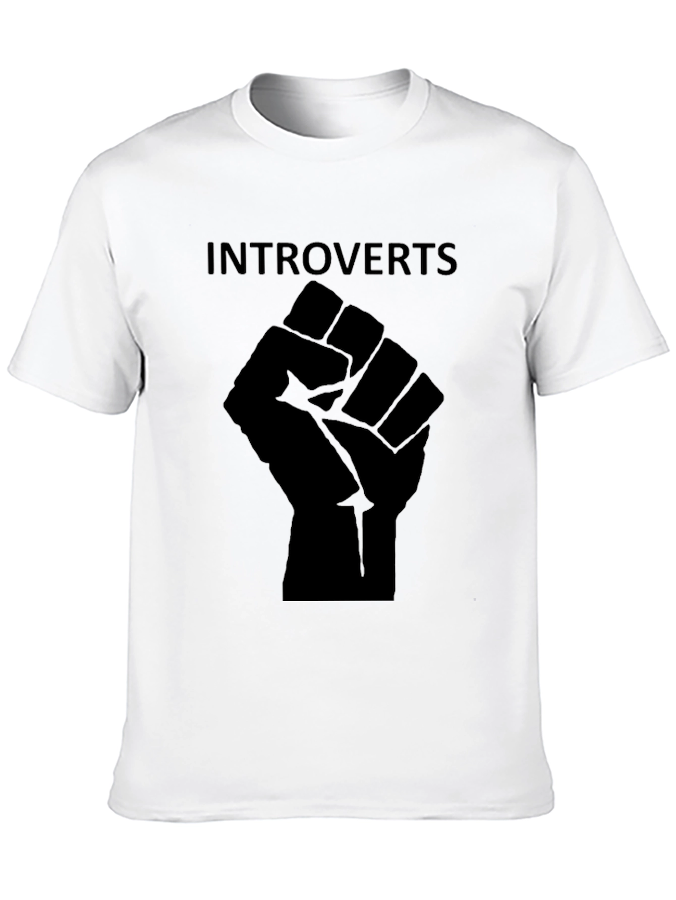 Black Introverts Unite Black Graphic Tee view 10