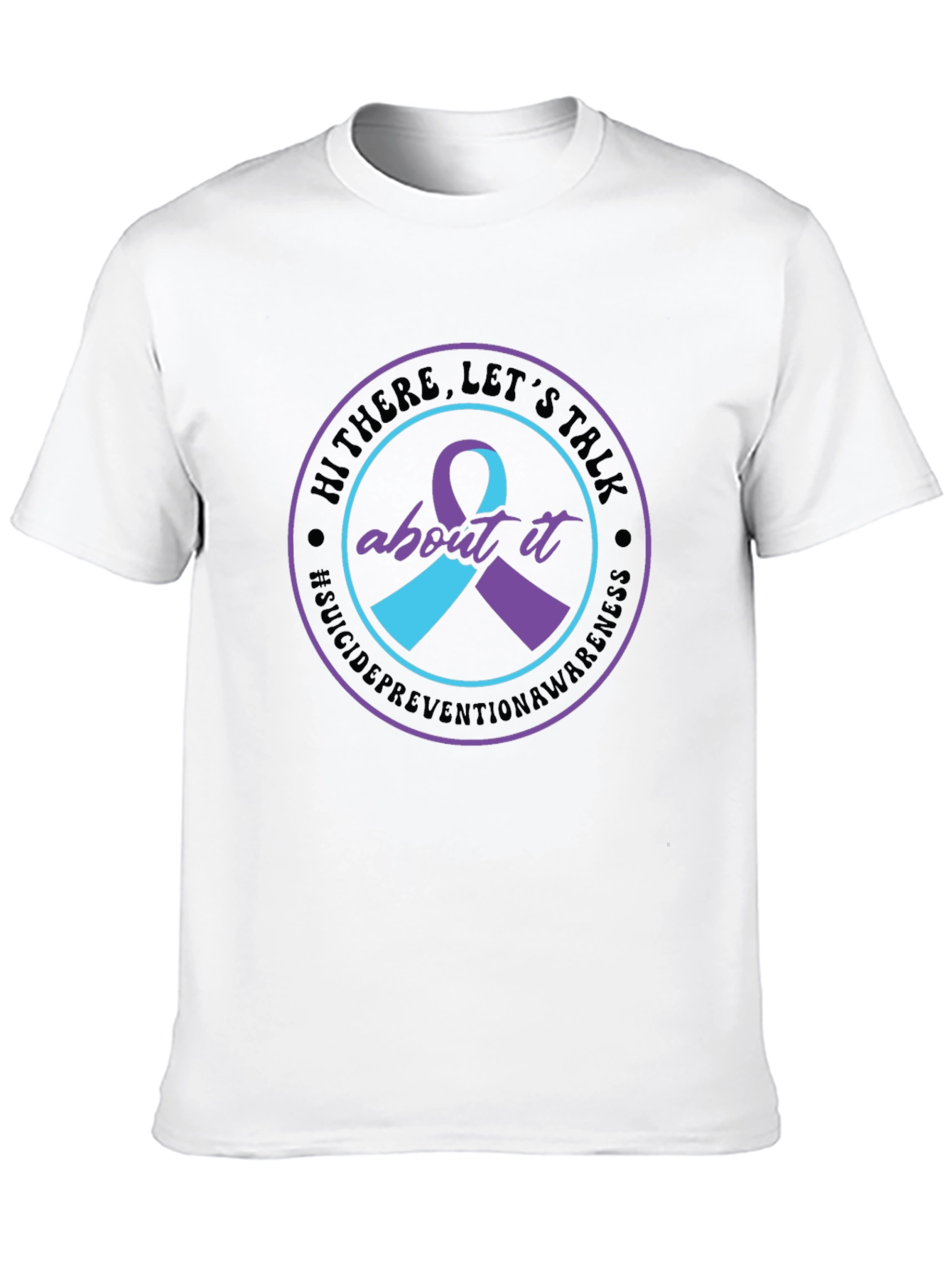 Black Suicide Prevention Awareness T-Shirt view 10