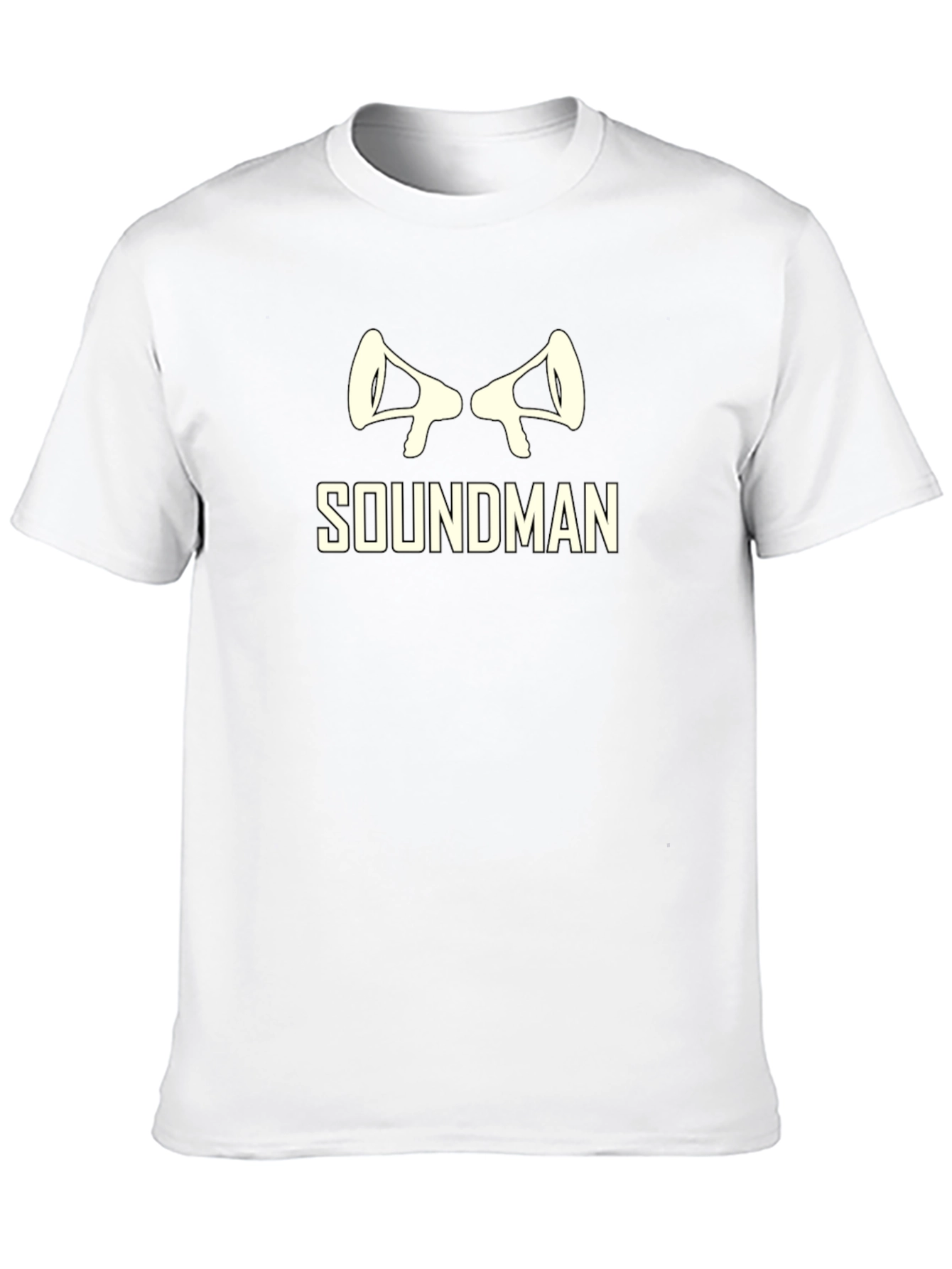 Black Soundman Graphic T-Shirt - Black Crew Neck Tee view 10