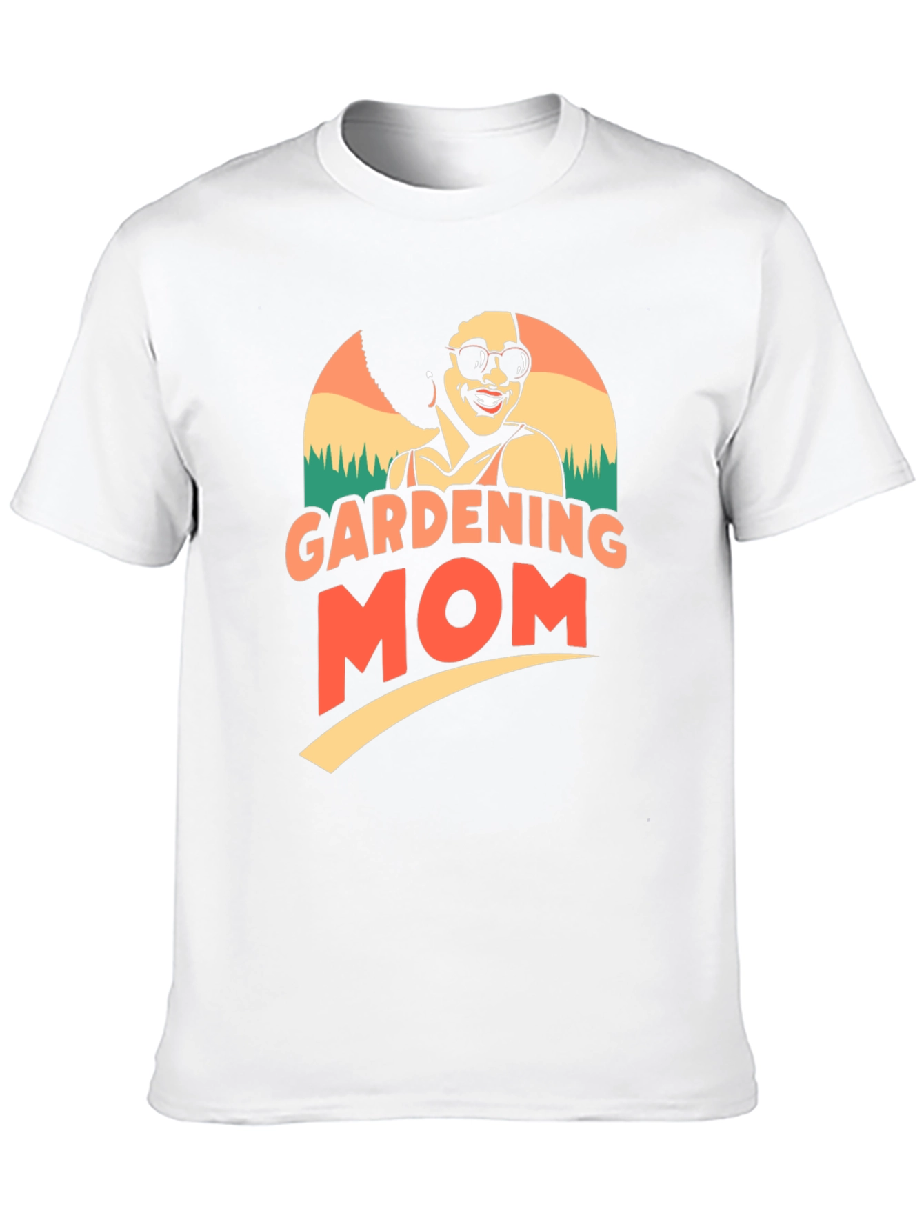 Black Gardening Mom T-Shirt view 10