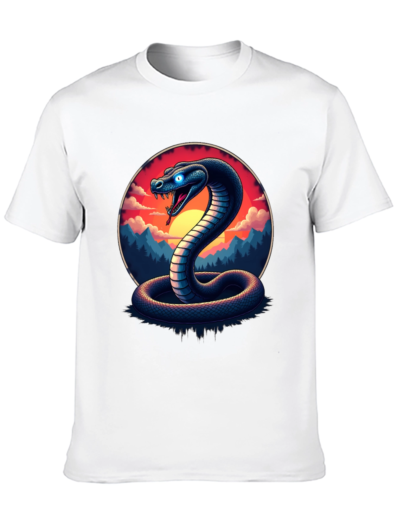 Black Cobra T-Shirt - Snake Graphic Tee view 10