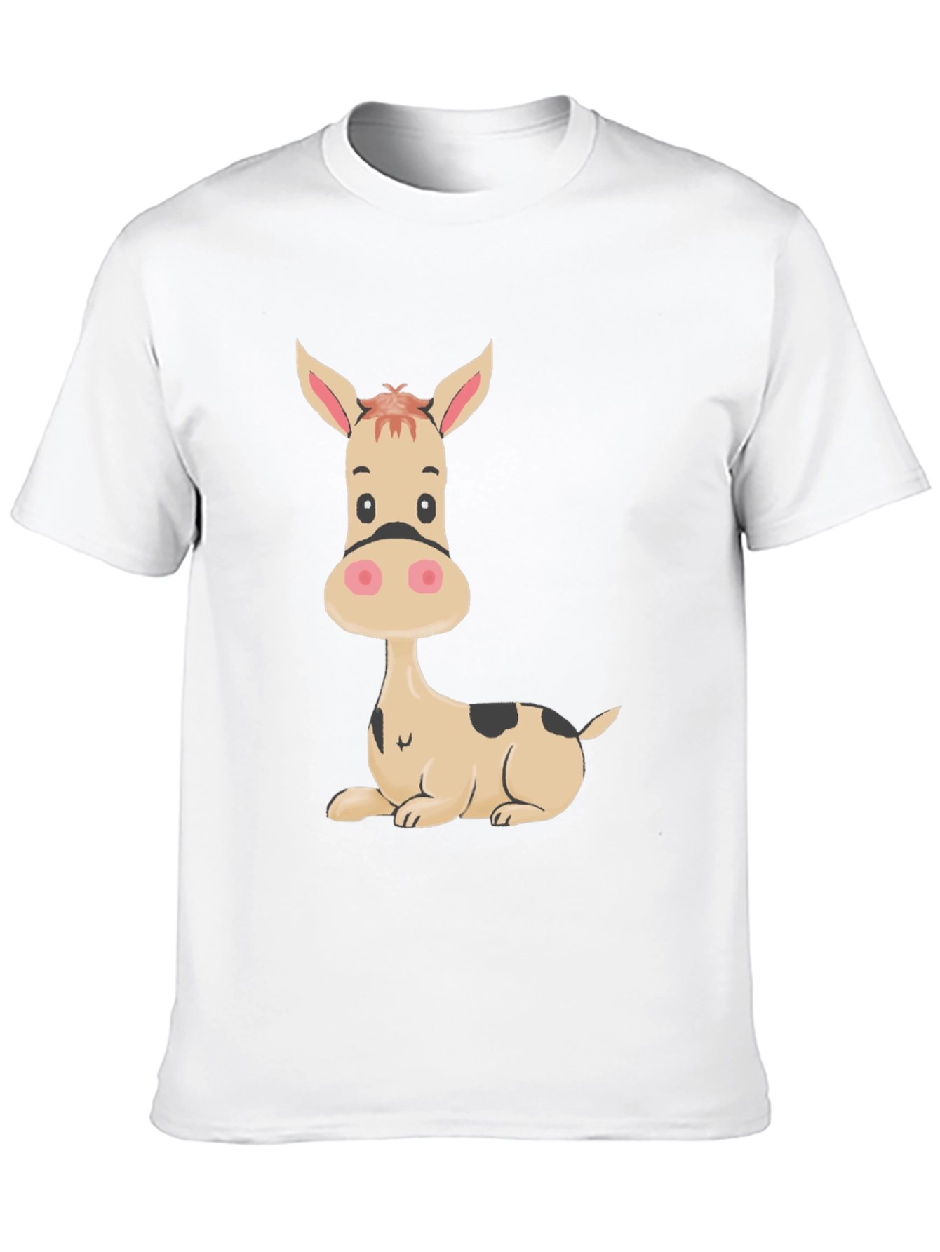 Black Funny Donkey Graphic Tee - Black Cotton T-Shirt view 10