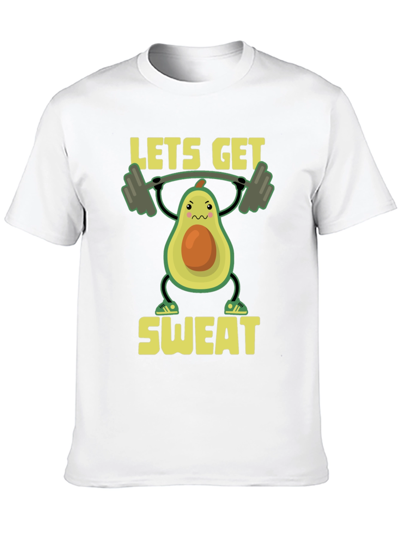 Black Funny Workout Avocado T-Shirt - Let's Get Sweat! view 10