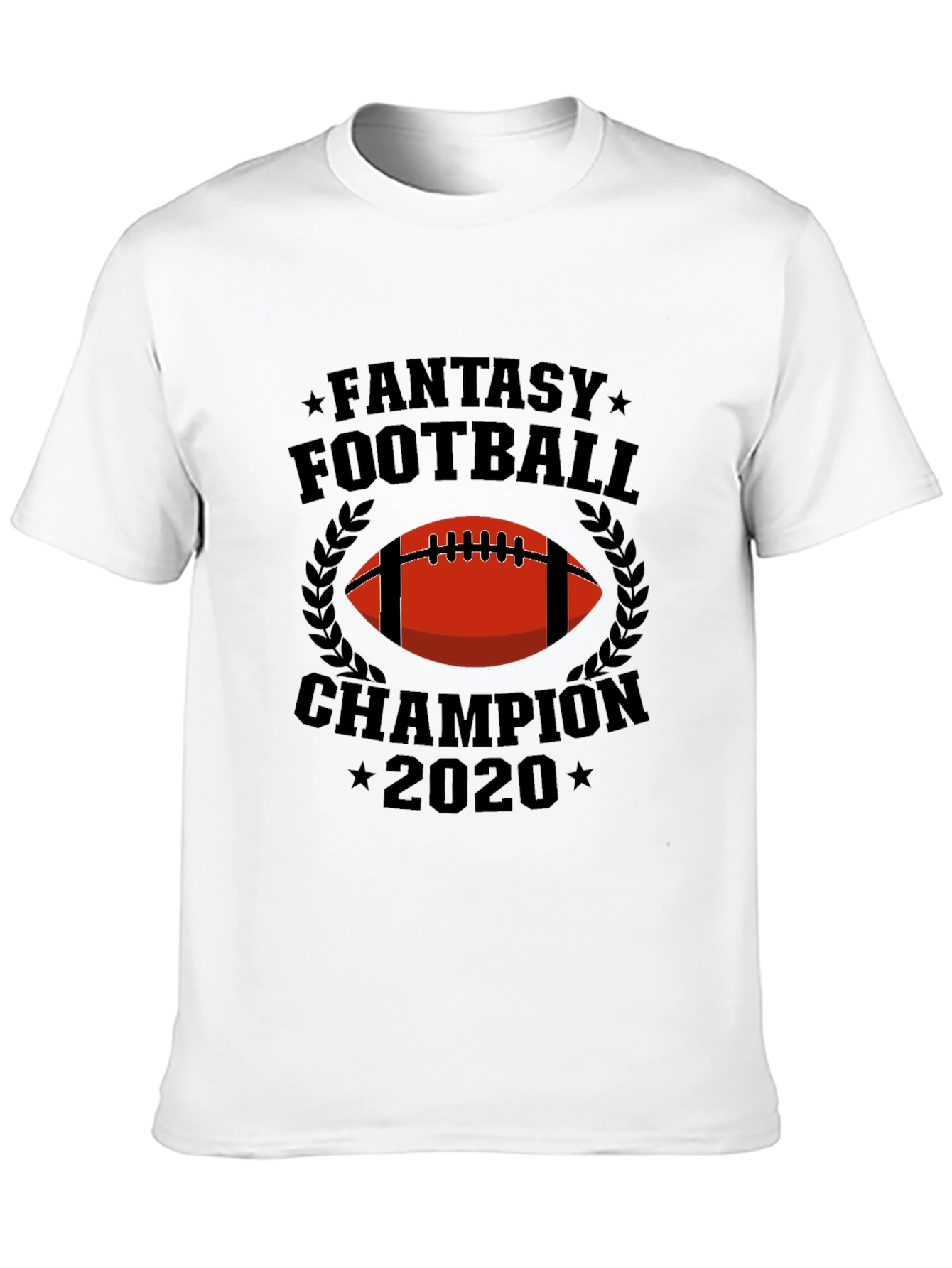Black Fantasy Football Champion 2020 Graphic Tee view 10