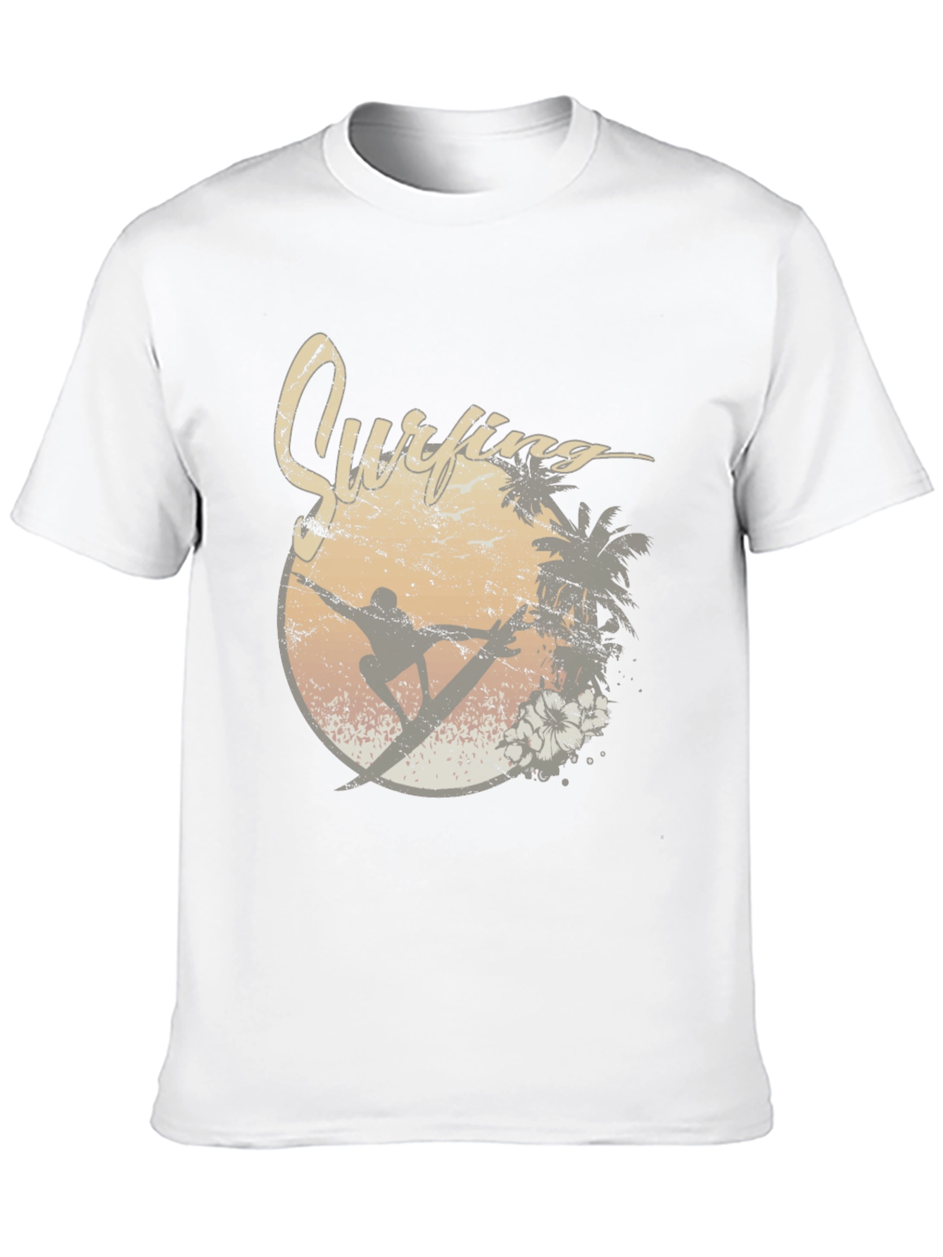 Black Vintage Surfing Graphic Tee view 10