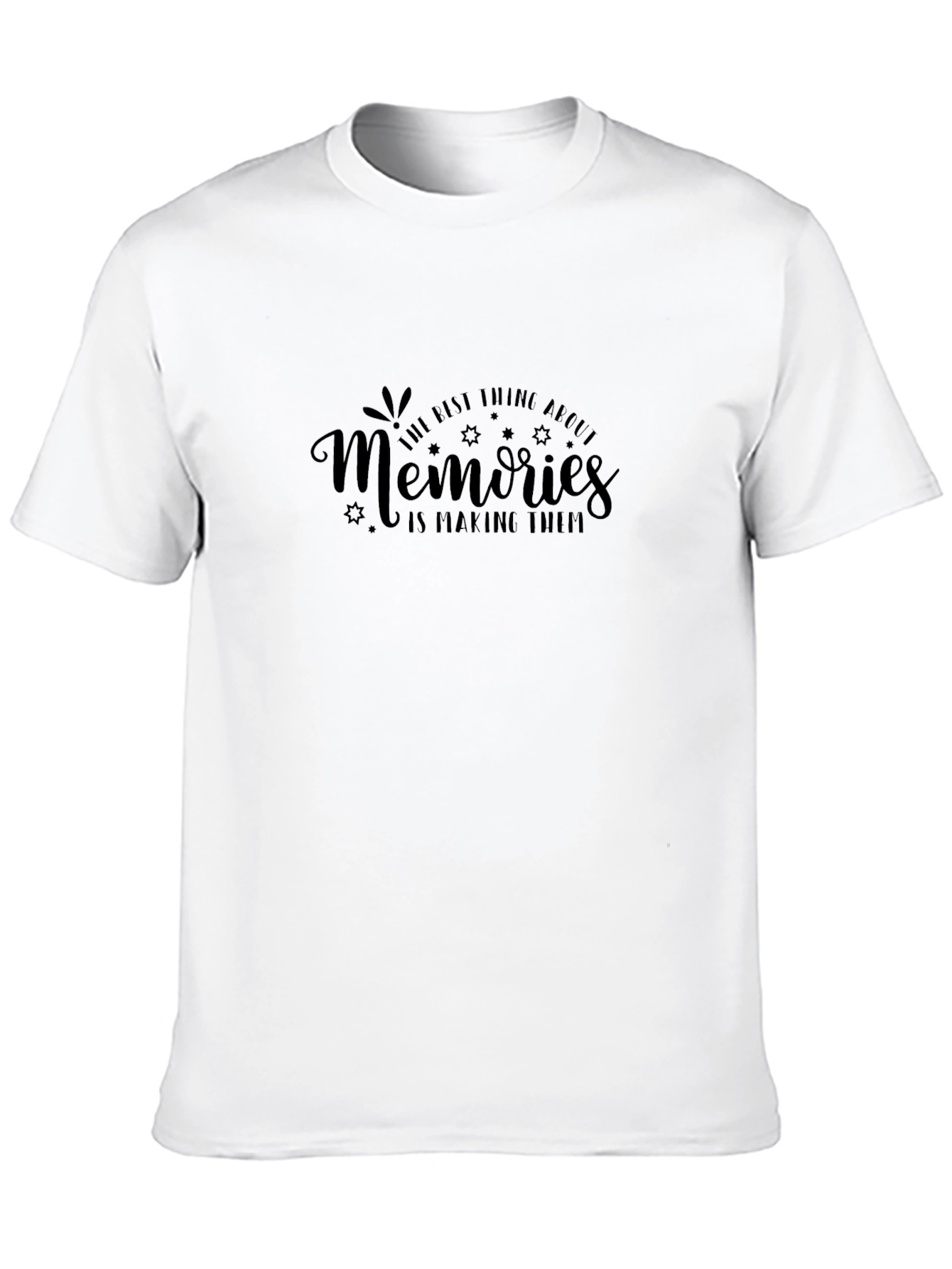 Black Memories T-Shirt - Black Crew Neck view 10