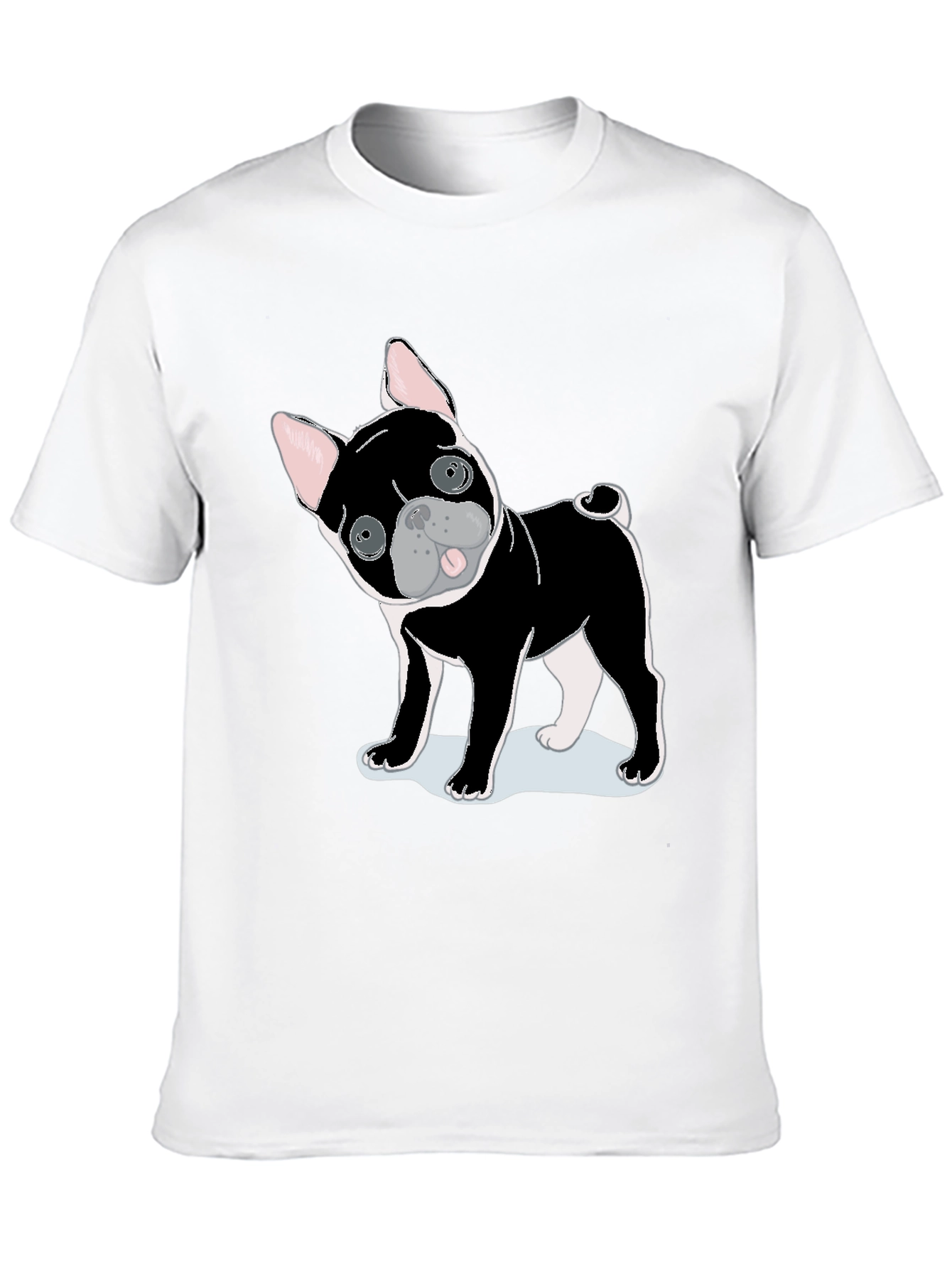 Black Dog Graphic Tee - Cute Puppy Shirt view 10