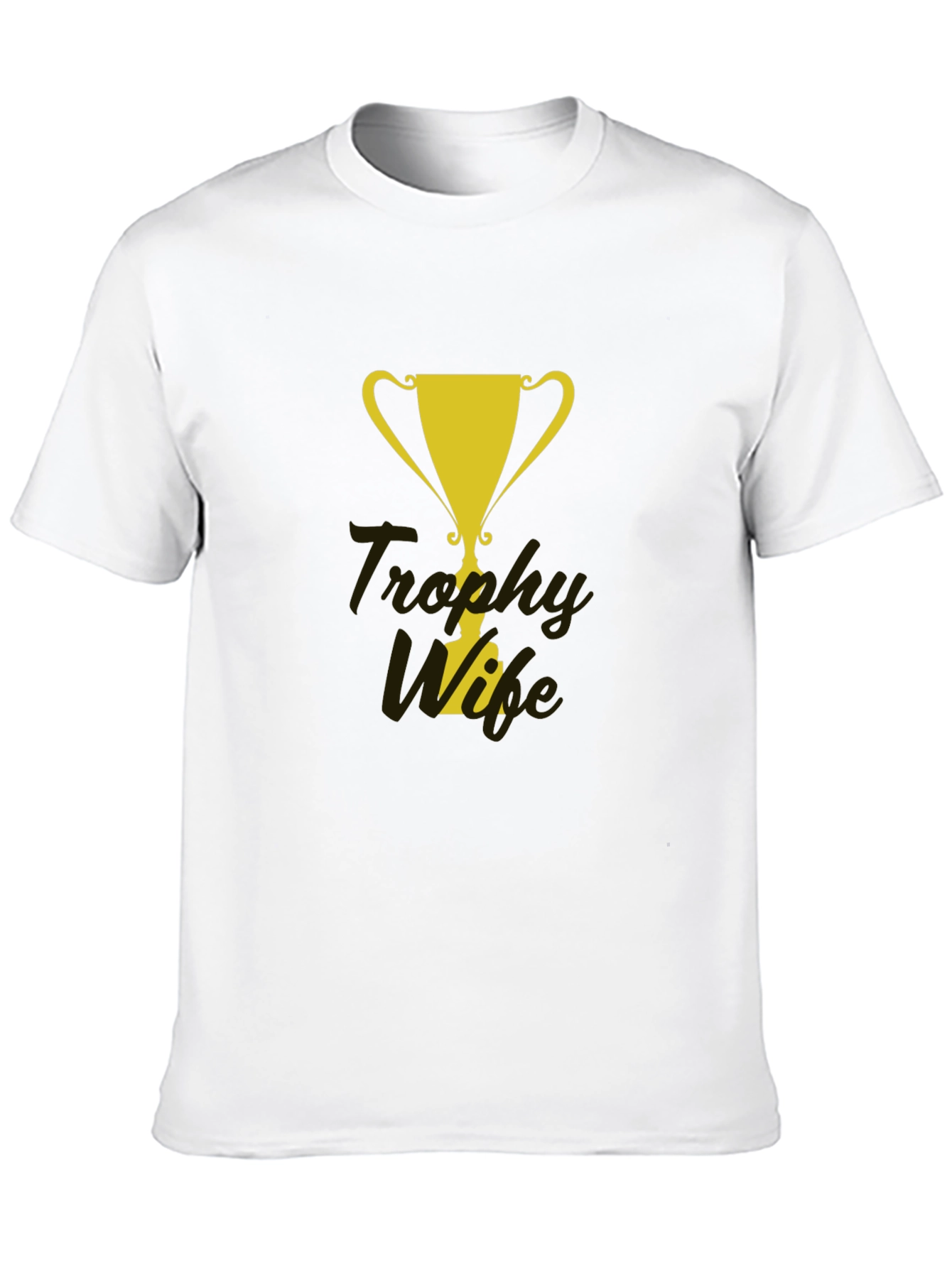 Black Trophy Wife Graphic Tee - Fun & Stylish Men's T-Shirt view 10
