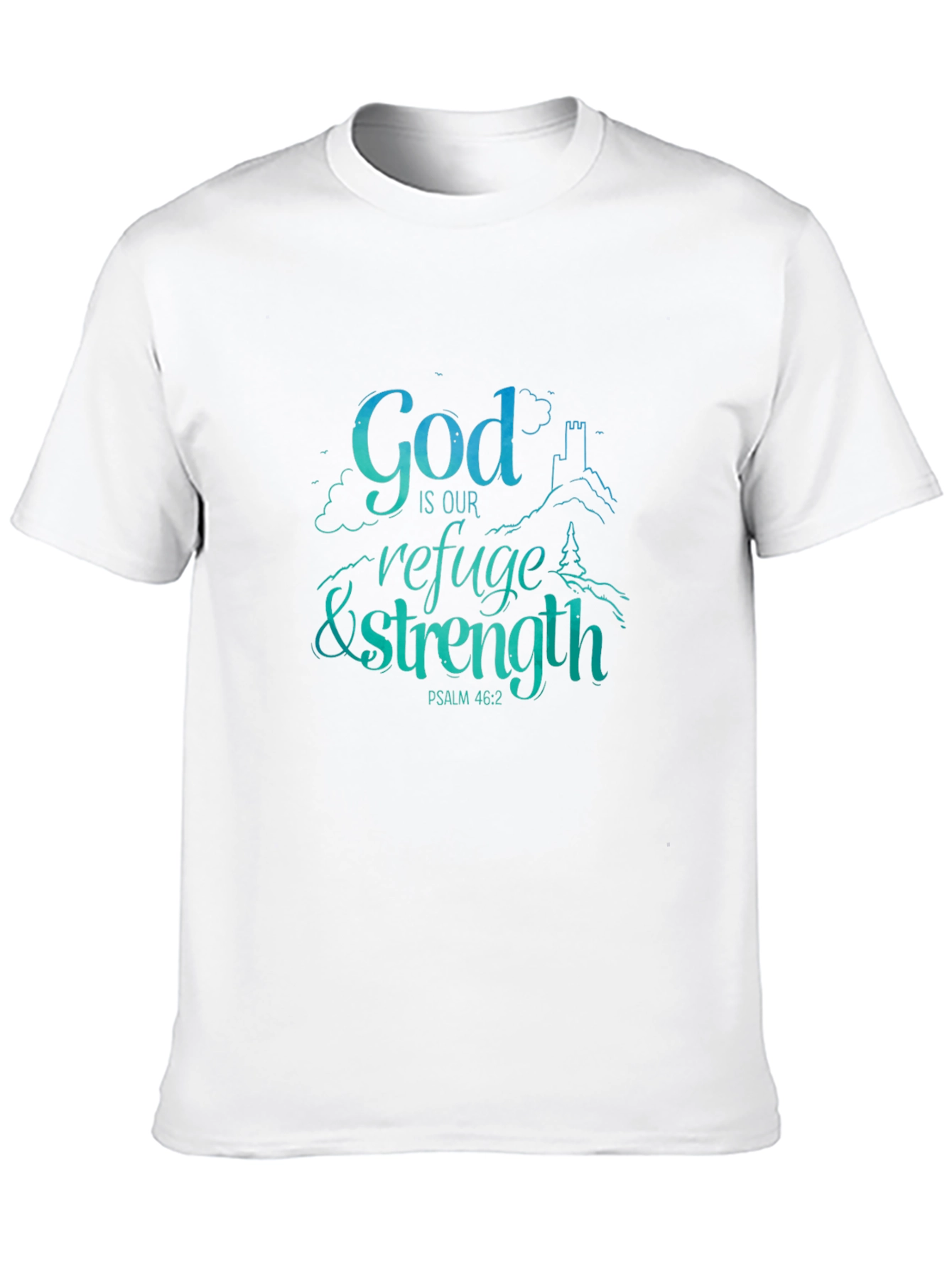 Black God Is Our Refuge & Strength T-Shirt view 10