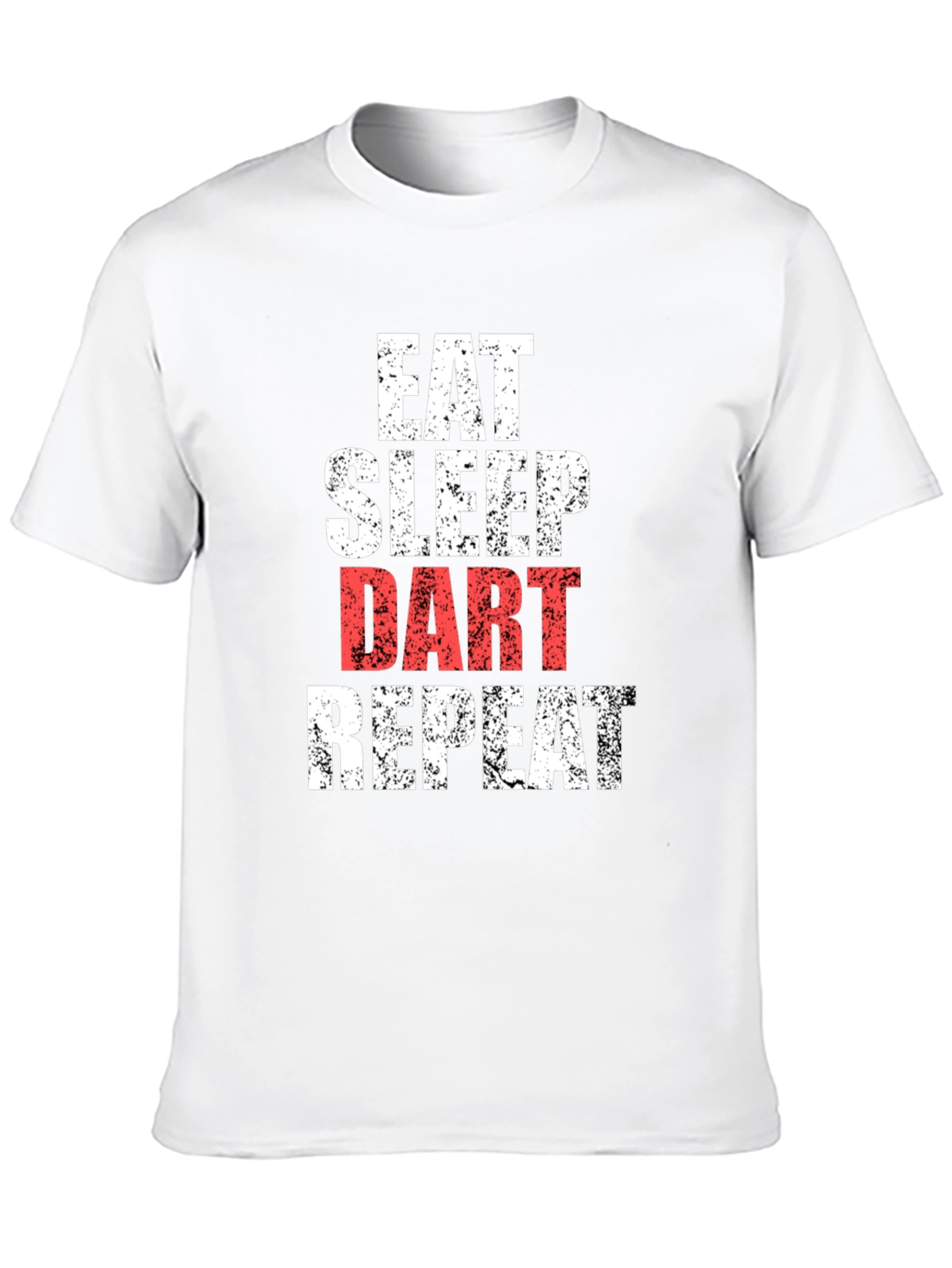Black Eat Sleep Dart Repeat Funny T-Shirt view 10