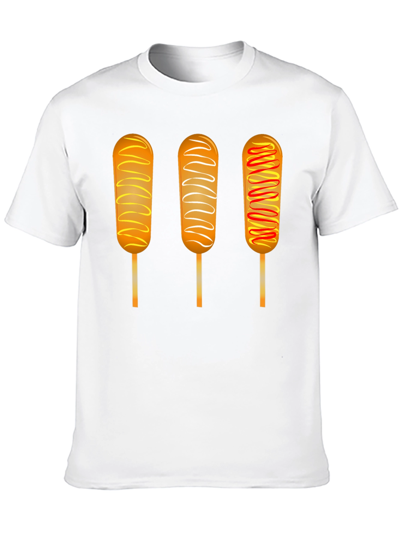 Black Corn Dog T-Shirt: Unique Foodie Graphic Tee view 10