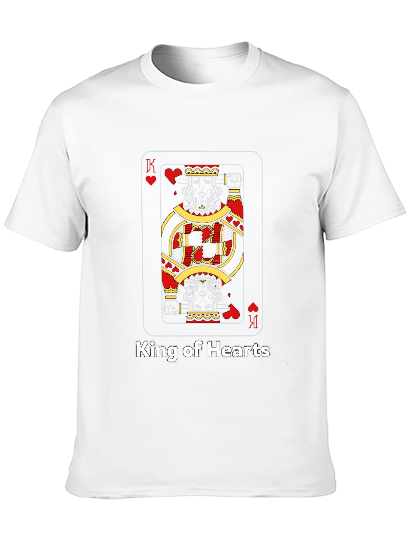 Black King of Hearts Graphic T-Shirt - Black view 10