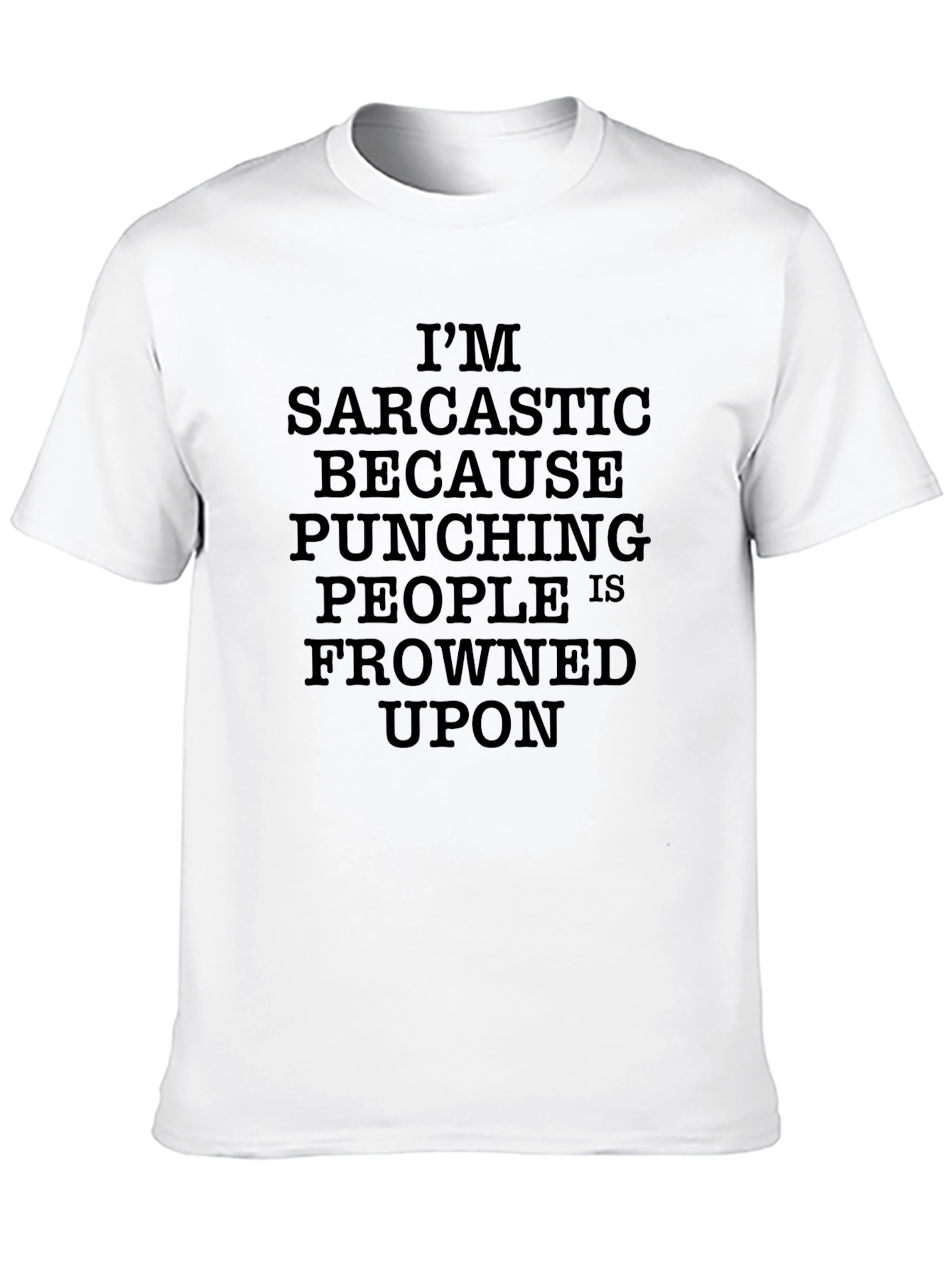 Black Sarcastic Statement Graphic T-Shirt view 10
