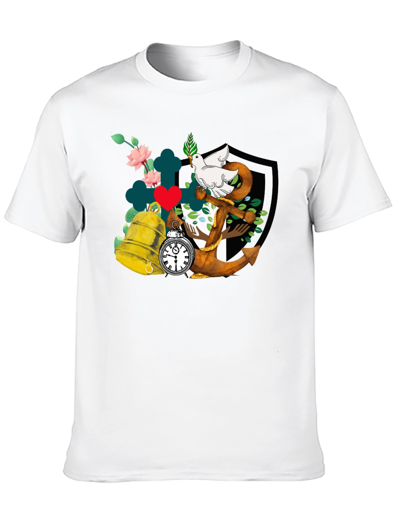 Dove Anchor Bell T-Shirt - 10