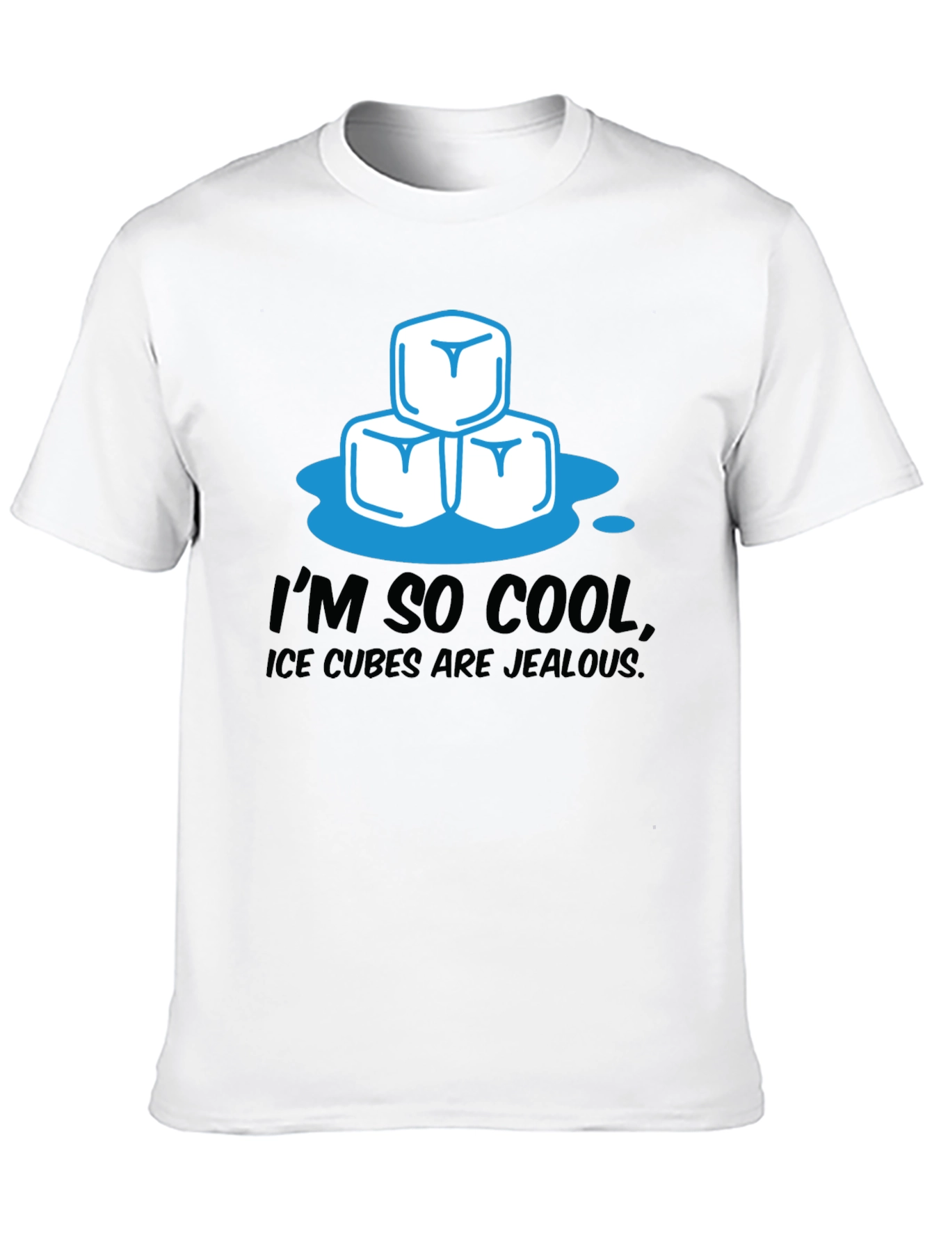 Black I'm So Cool Ice Cubes Graphic Tee view 10