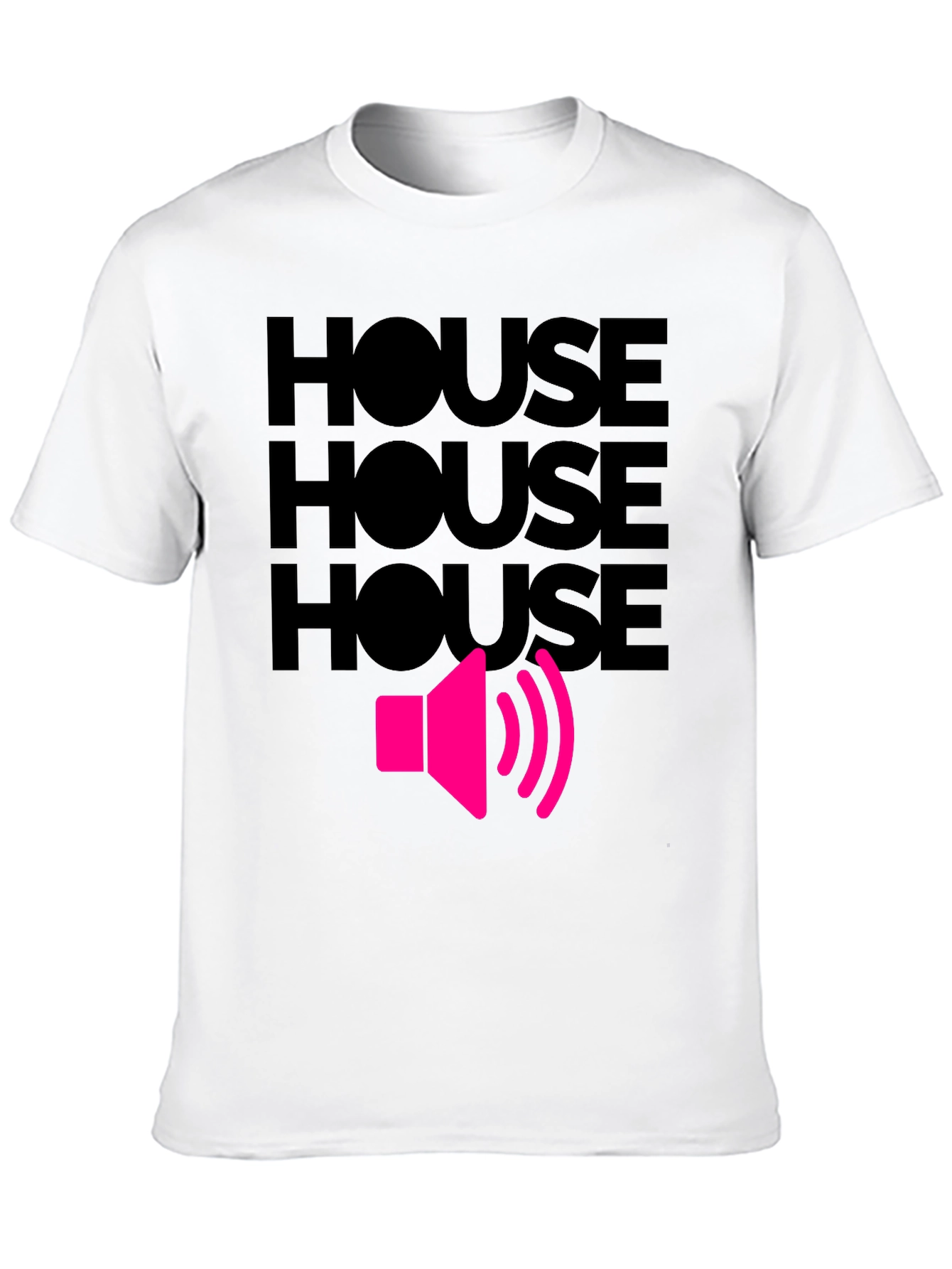 Black House Music T-Shirt - Loud Speaker Design view 10