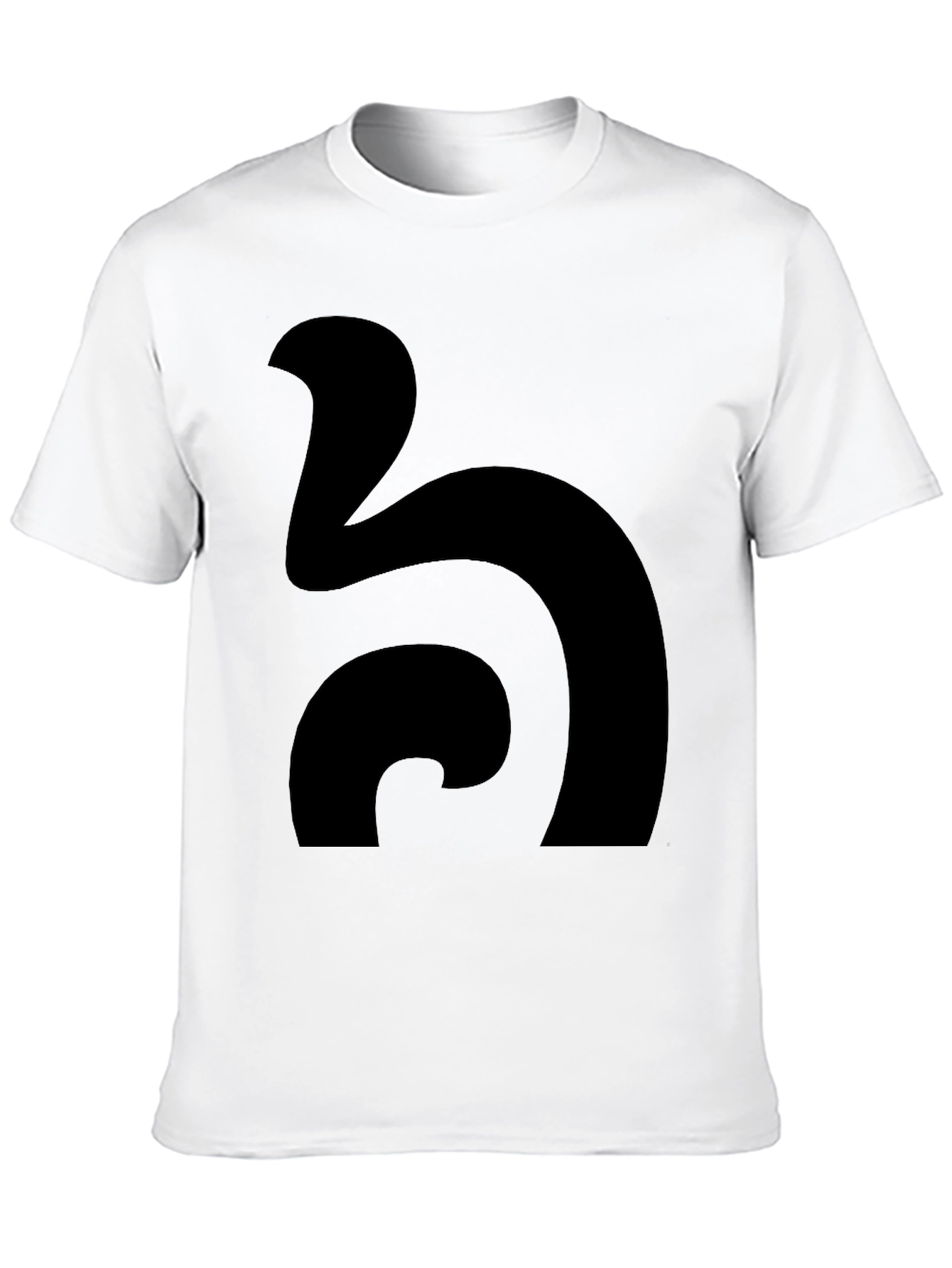 Black Abstract Design Black T-Shirt view 10