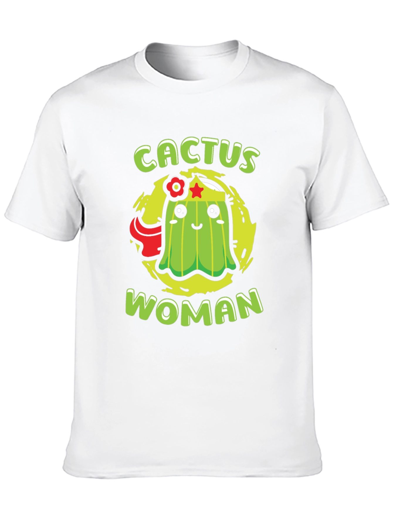 Cactus Woman Black T-Shirt - 10