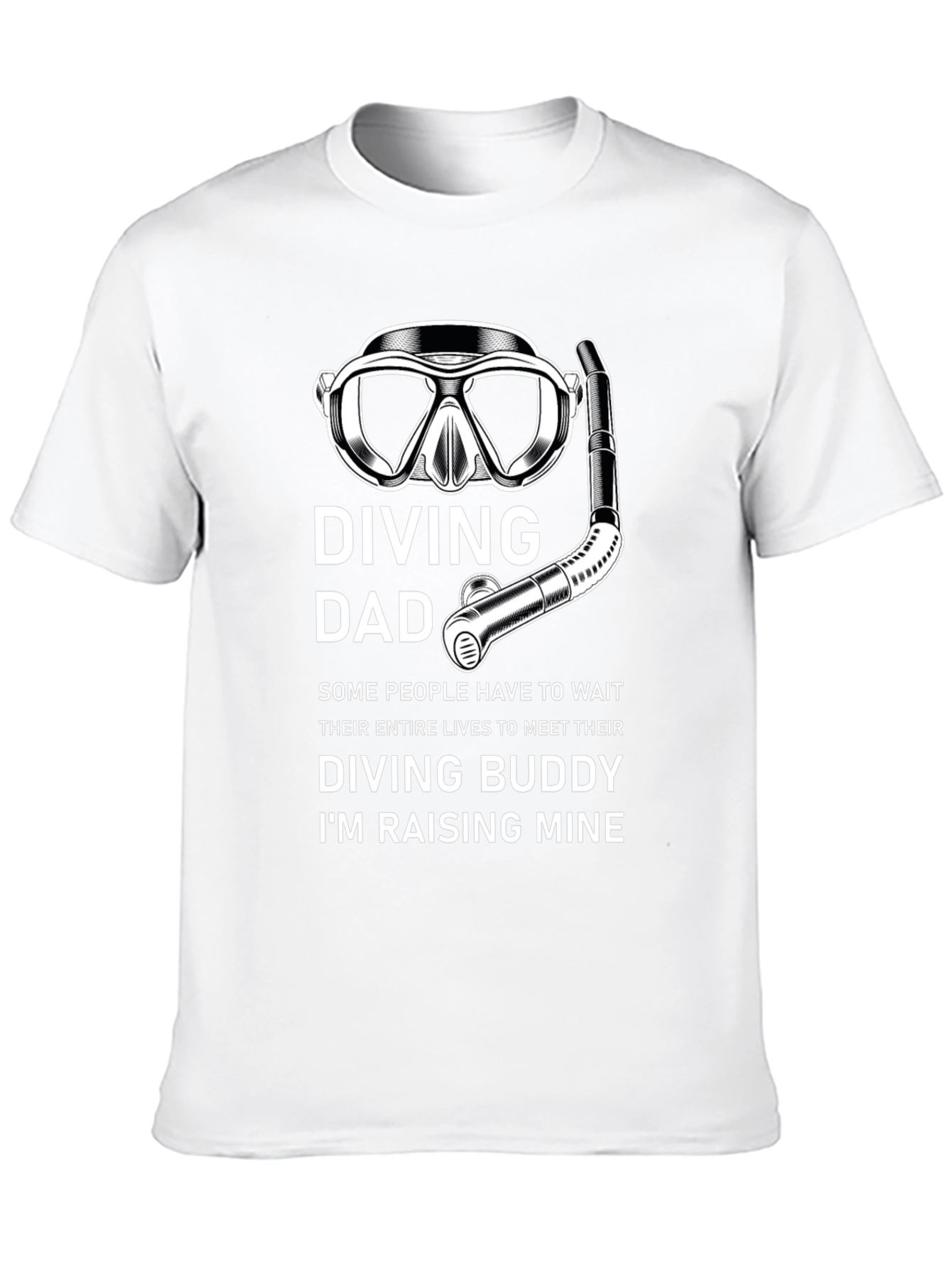 Black Diving Dad T-Shirt - Raise Your Diving Buddy view 10