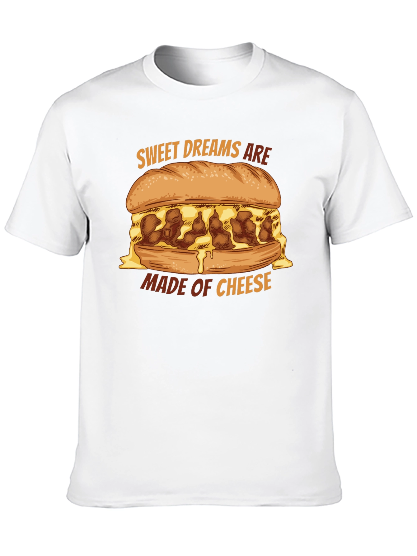 Black Sweet Dreams Are Made of Cheese T-Shirt view 10