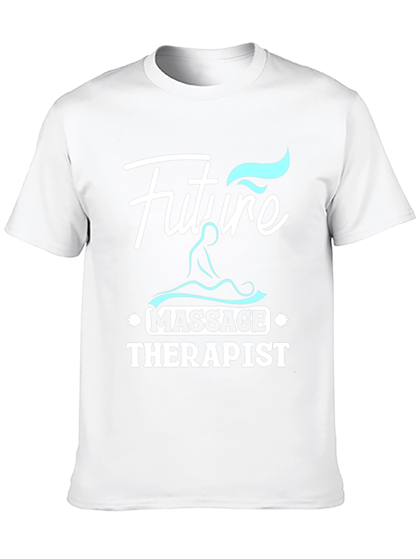 Black Future Massage Therapist Graphic T-Shirt view 10