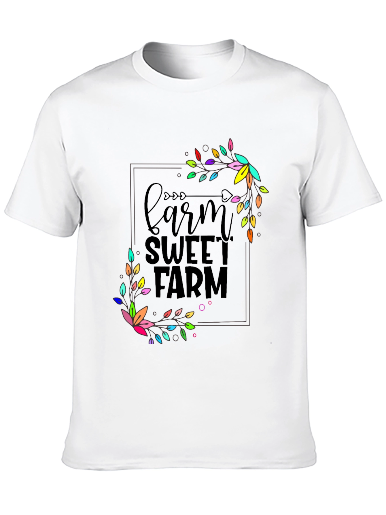 Black Farm Sweet Farm Graphic T-Shirt - Black view 10