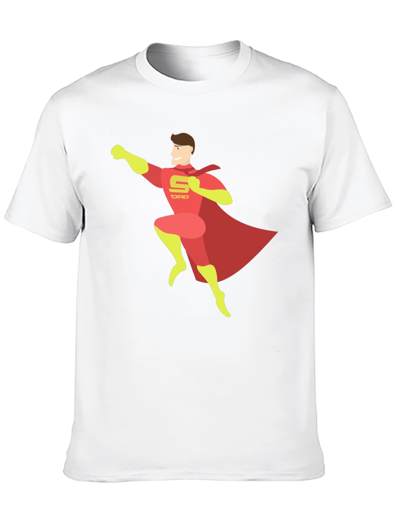 Black Super Dad T-Shirt - Hero Dad Tee view 10