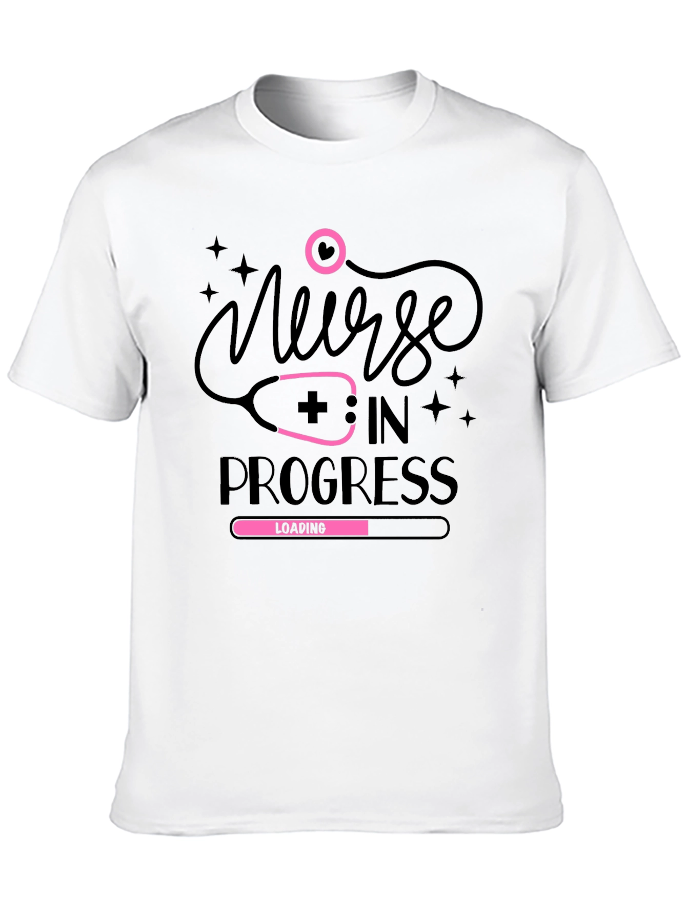 Black Nurse in Progress T-Shirt view 10