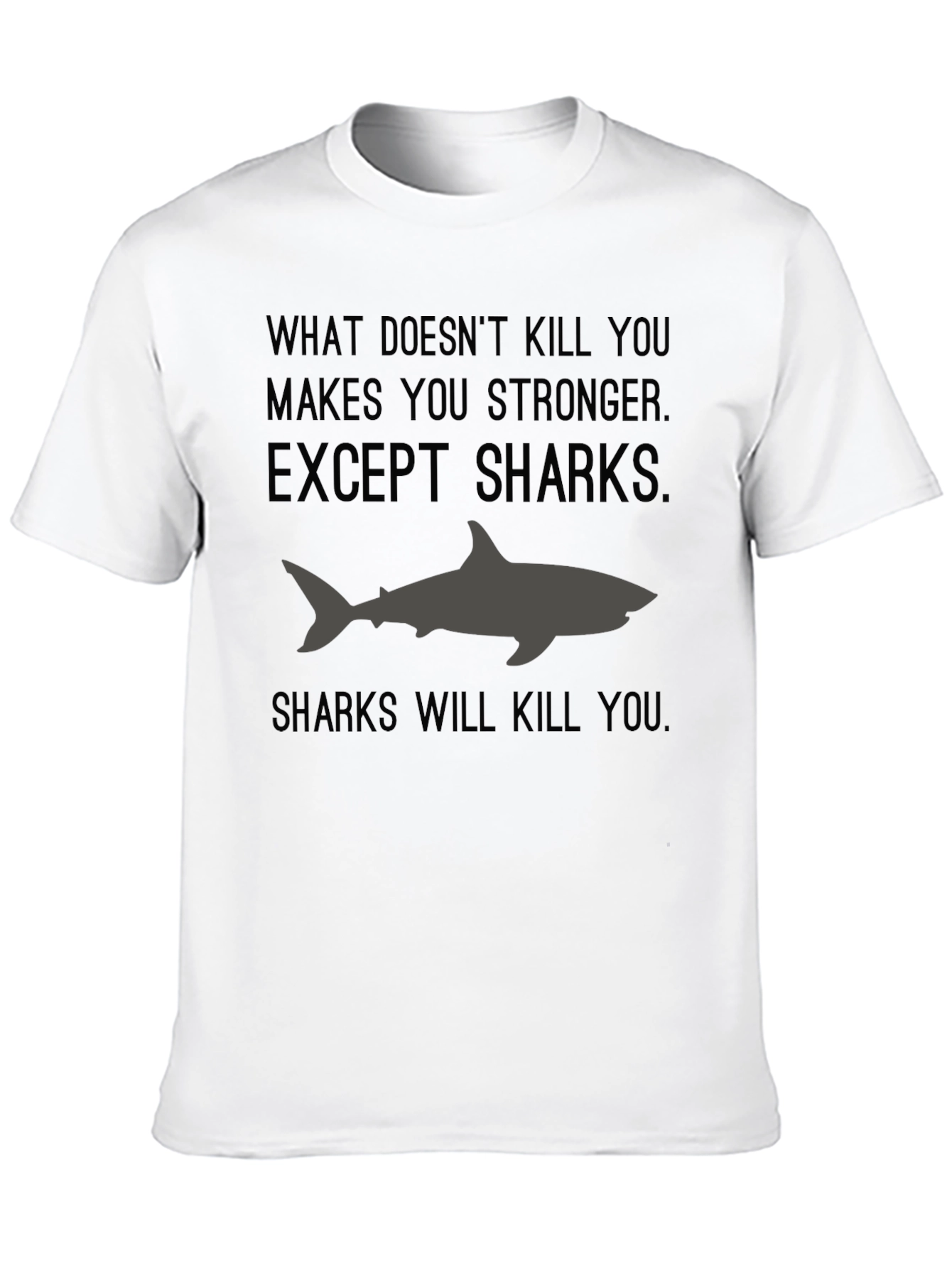 Black Shark Graphic Tee - What Doesn't Kill You Makes You Stronger view 10