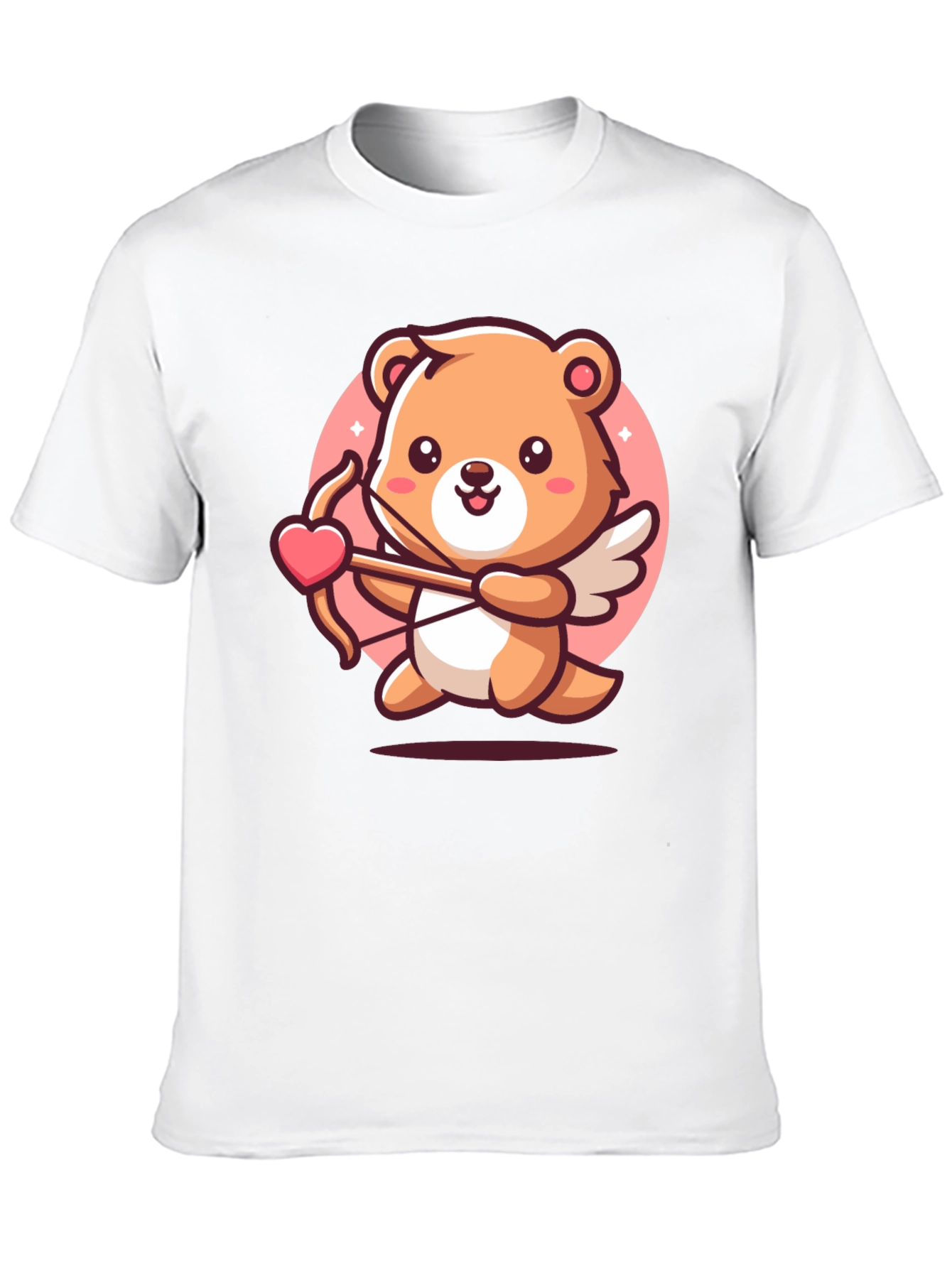 Black Cupid Bear T-Shirt - Valentine's Day view 10