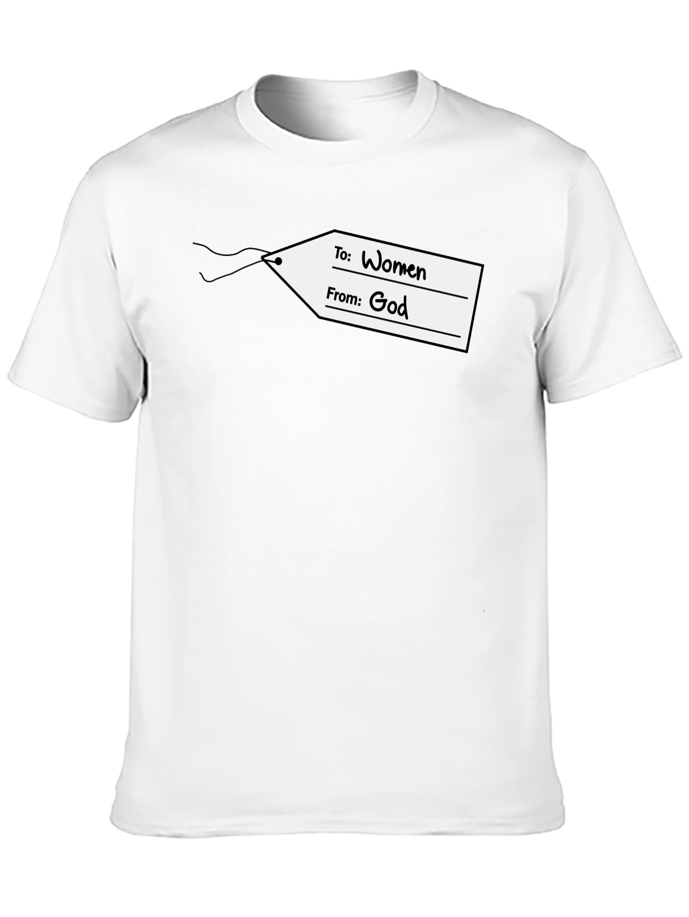 Black Women From God T-Shirt - Gift Tag Design view 10