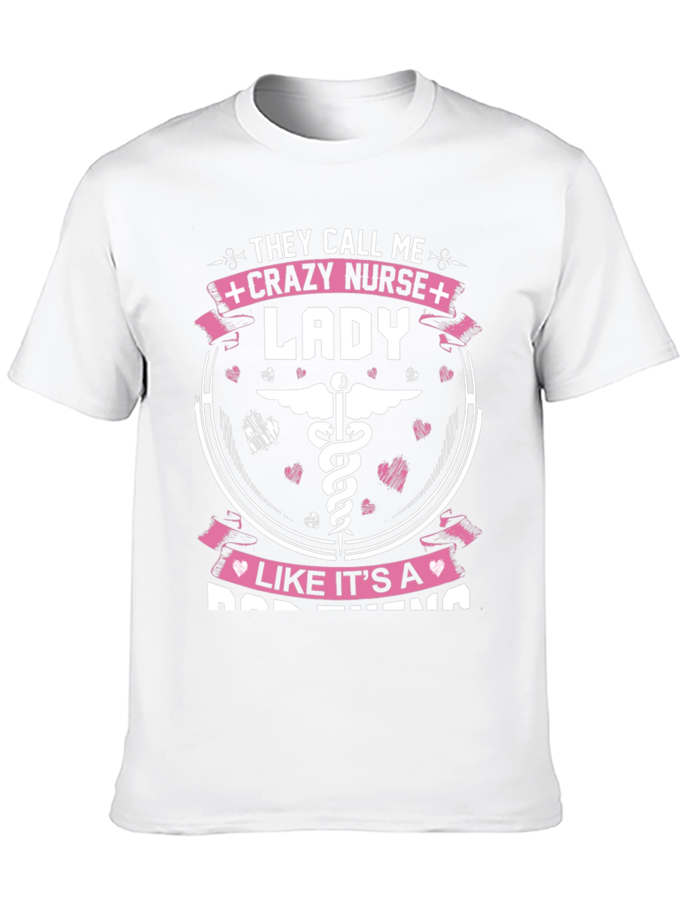 Black Crazy Nurse Lady Graphic Tee view 10