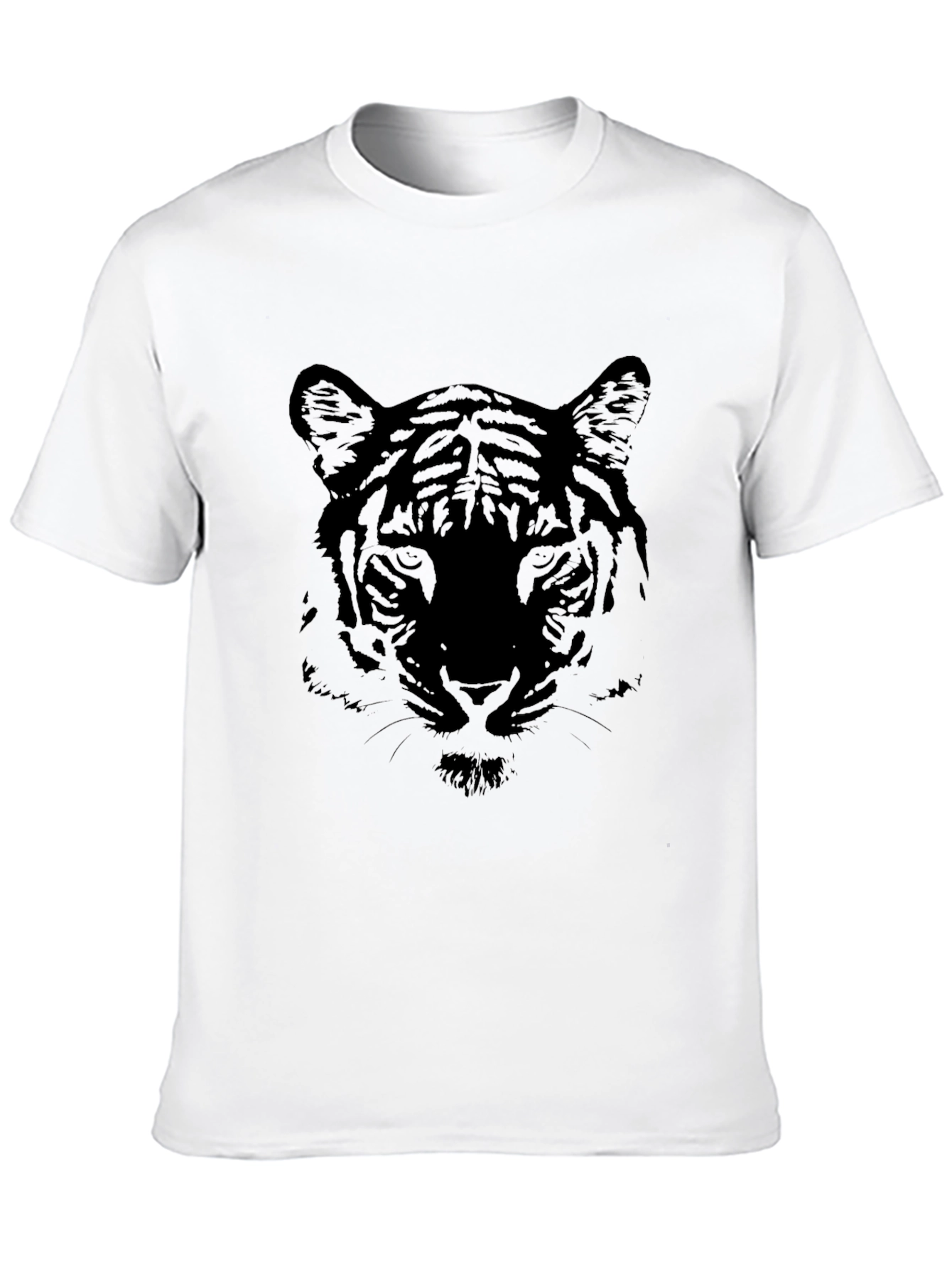Black Black Tiger Graphic Tee - Stylish Animal Print Shirt view 10