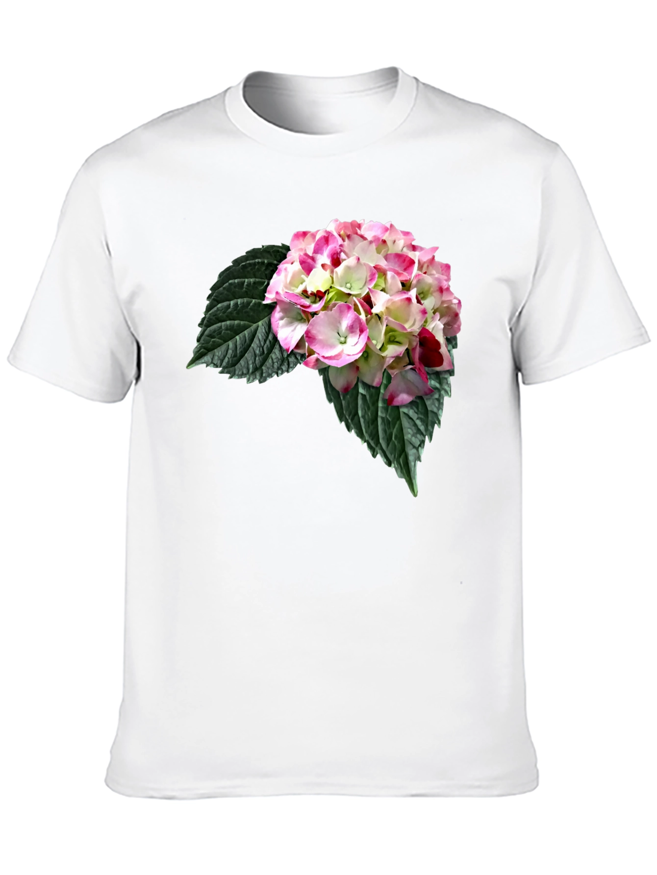 Black Floral Print Black Crew Neck T-Shirt view 10