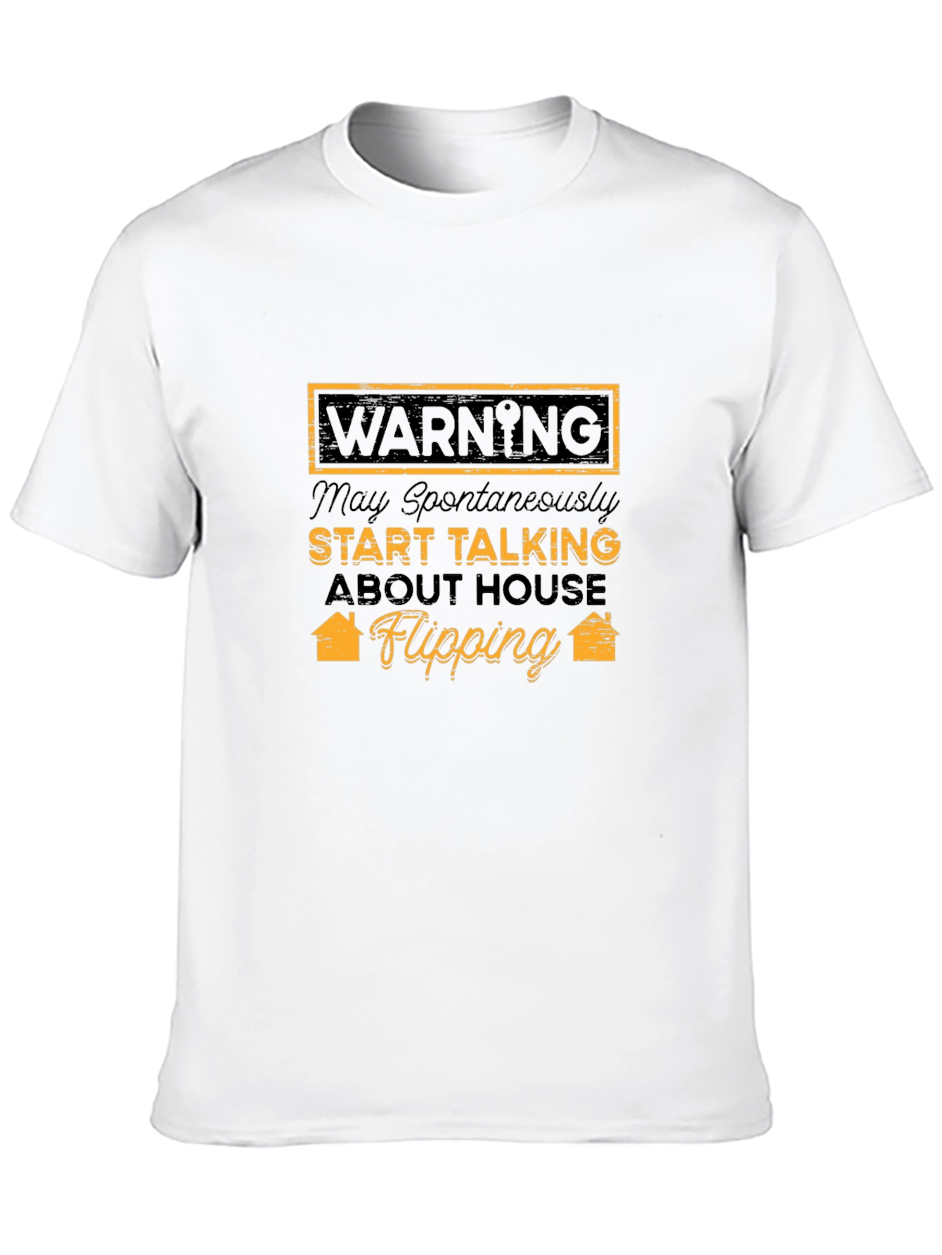 Black House Flipping Warning T-Shirt - Funny Gift view 10