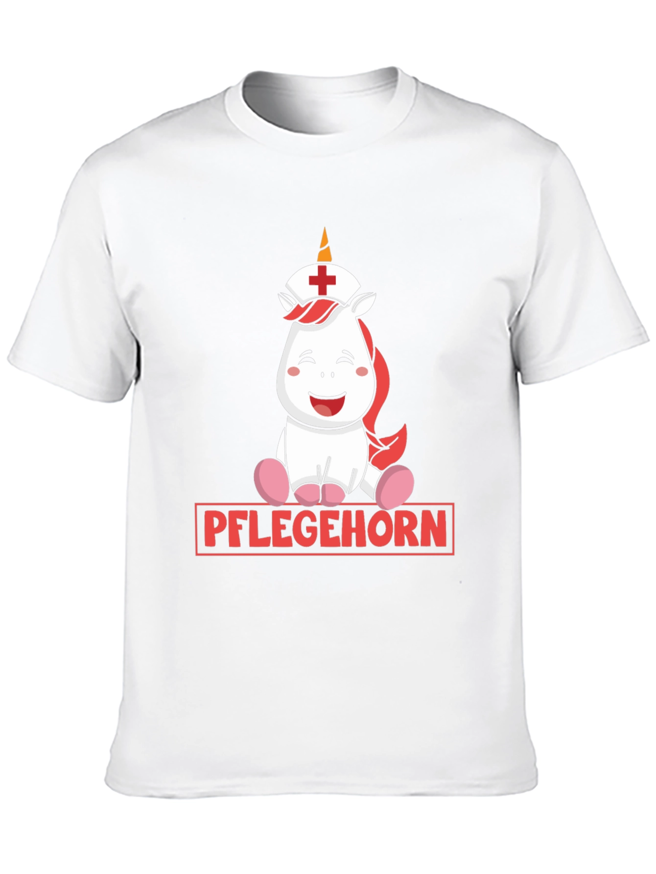 Black Pflegehorn Nurse Unicorn Graphic T-Shirt view 10