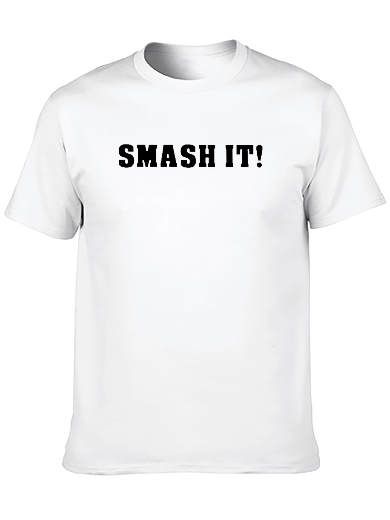 Black Smash It! Graphic Tee - Mens Black Crew Neck view 10