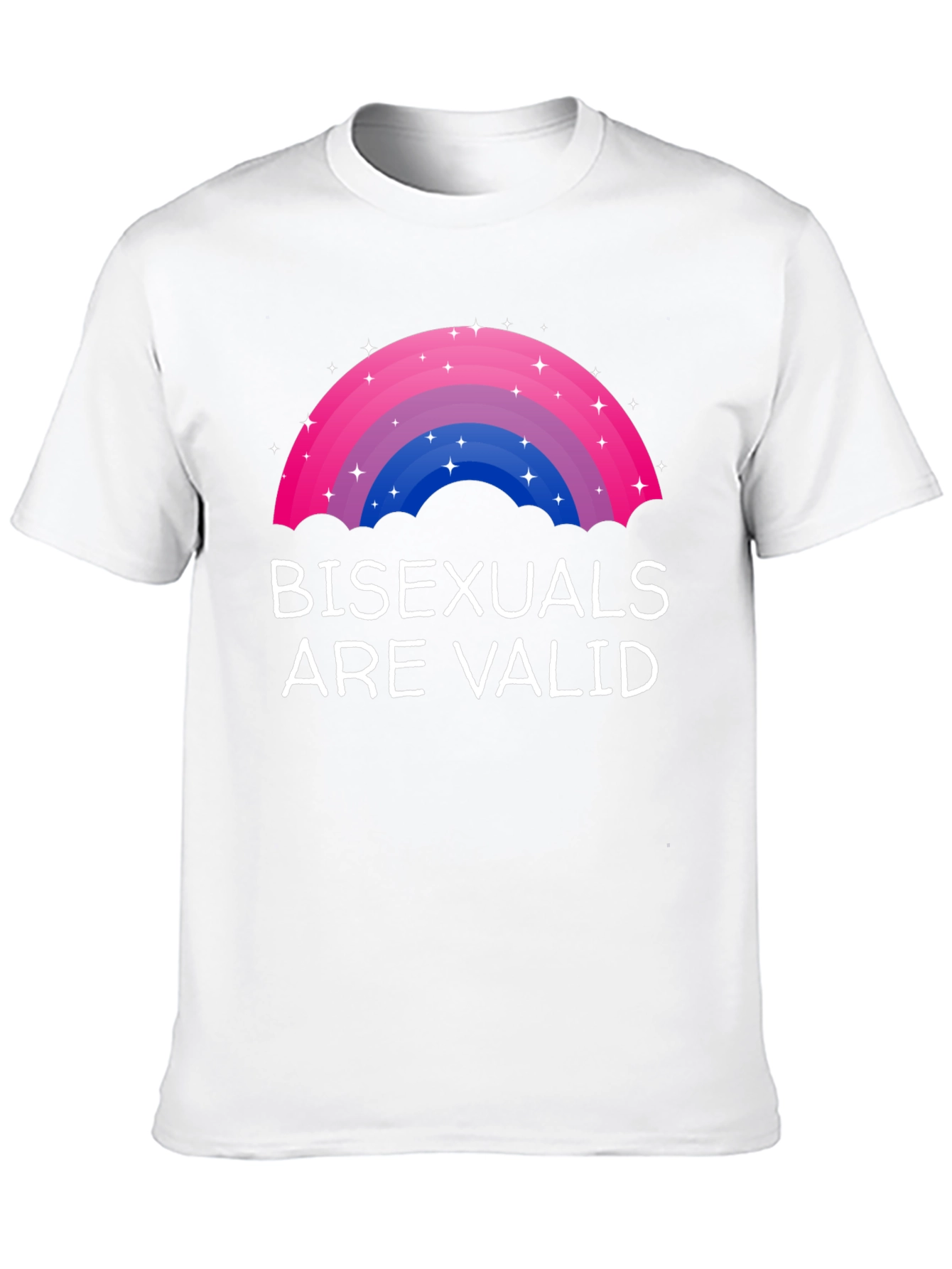 Black Bisexuals Are Valid Rainbow Pride T-Shirt view 10