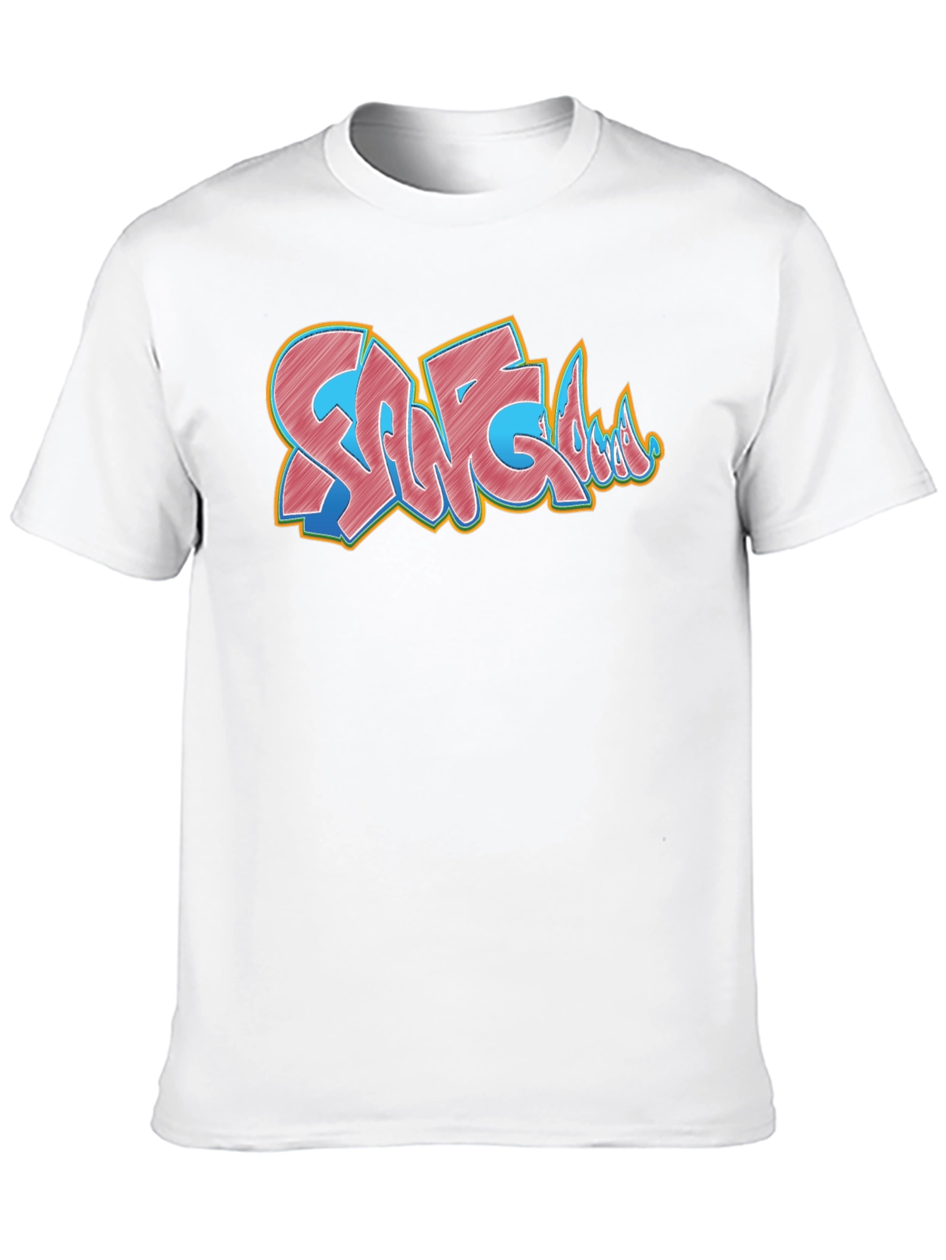 Black Graffiti Style Graphic Print Black T-Shirt view 10