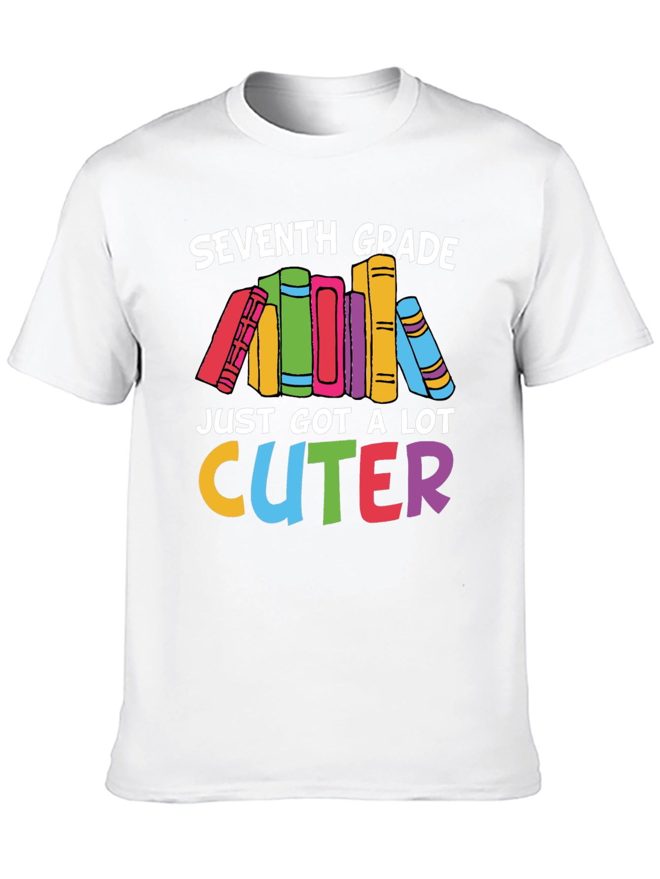 Black Seventh Grade Cuter T-Shirt - Back to School view 10