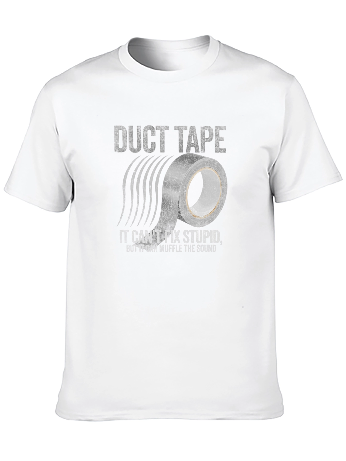 Black Duct Tape Fixes Stupid Tee view 10