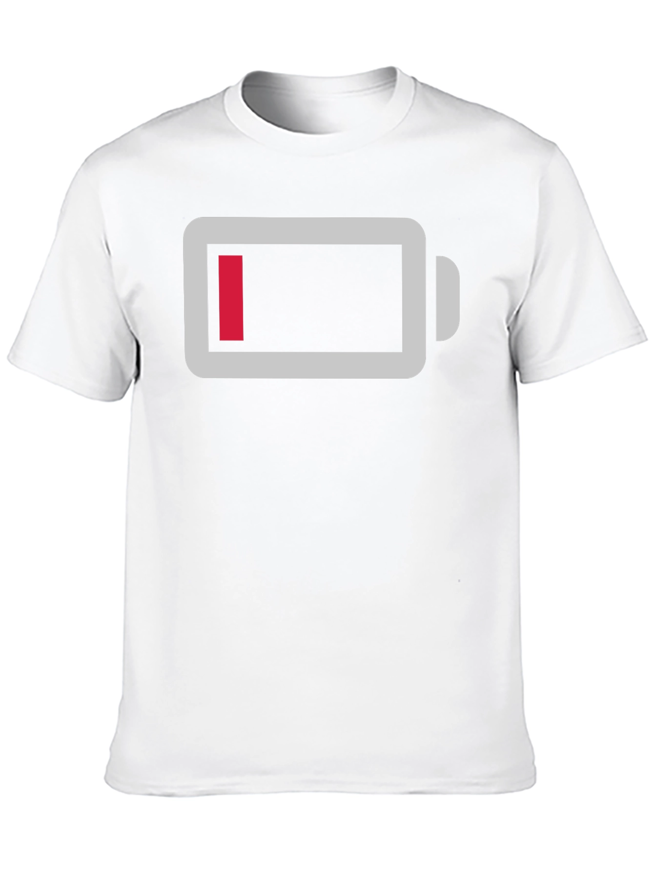 Black Low Battery Graphic Tee - Black Cotton Comfort view 10